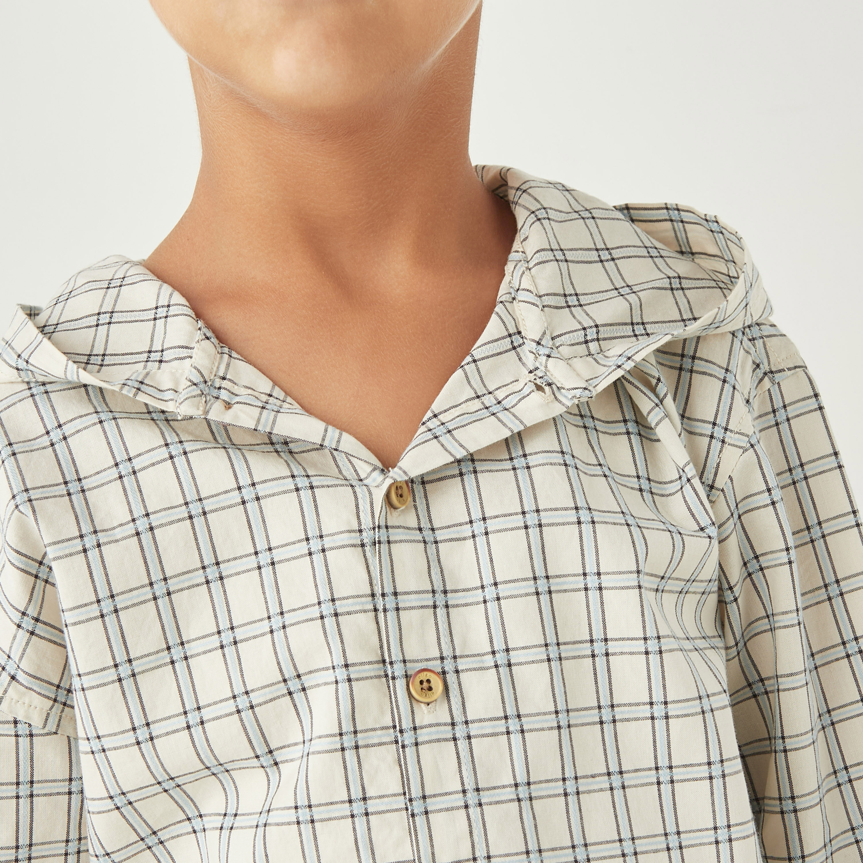 Eligo Checked Hooded Long Sleeves Shirt-boys-clothing-shirts-image-4