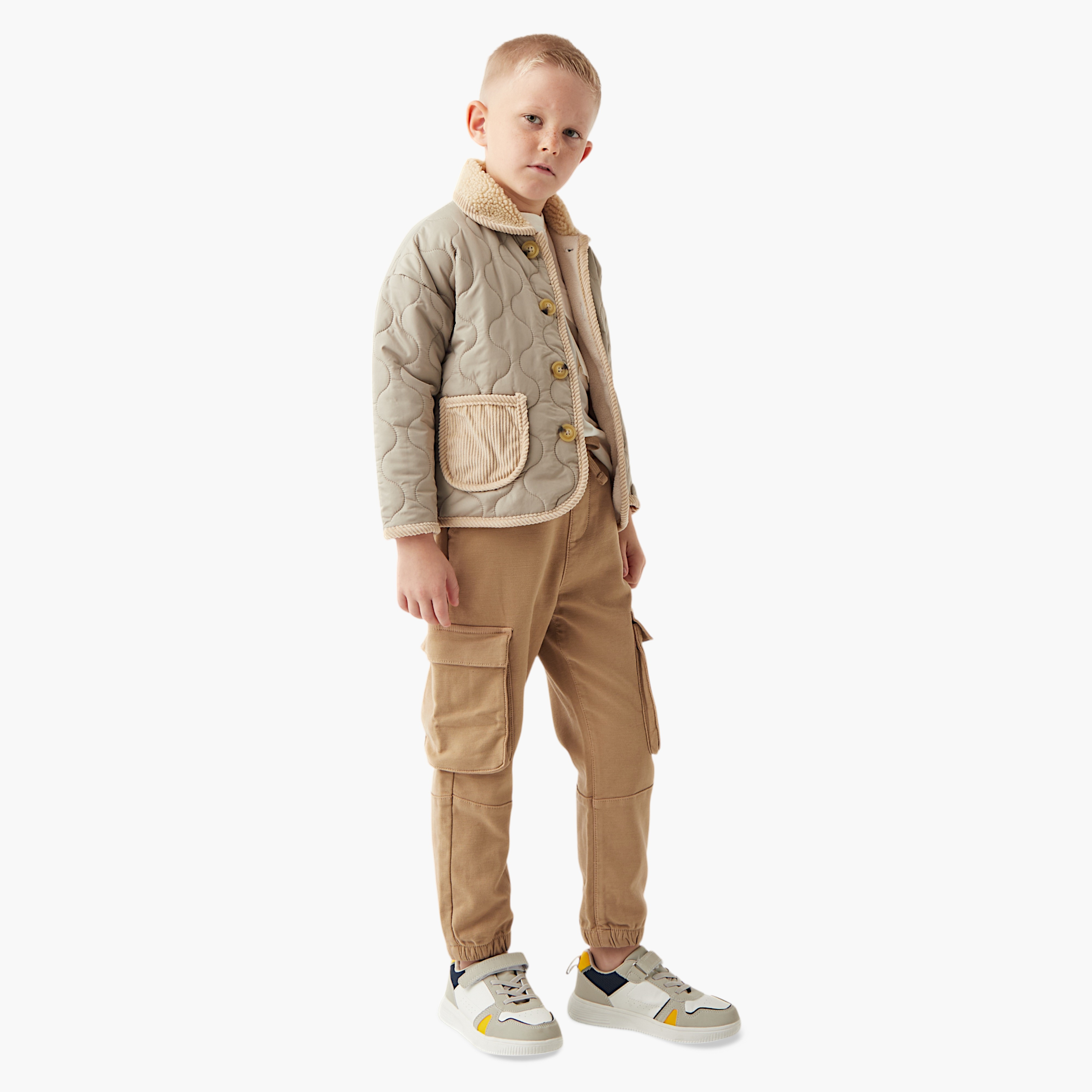 جاكيت ثقيل مبطّن بياقة عادية وجيوب من إليجو-baby-boys-clothing-winterwear-jacketsandblazers-image-2