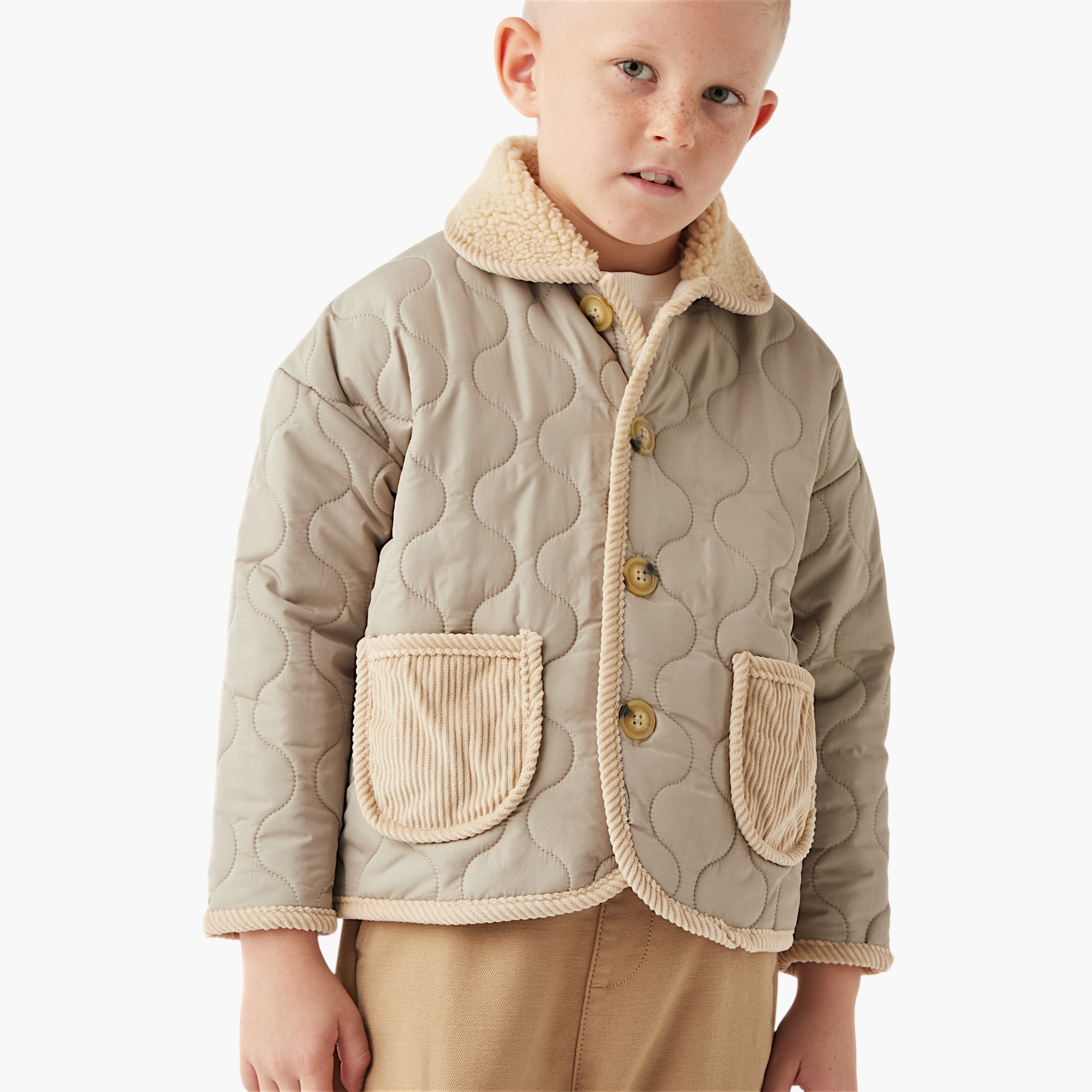 جاكيت ثقيل مبطّن بياقة عادية وجيوب من إليجو-baby-boys-clothing-winterwear-jacketsandblazers-image-3