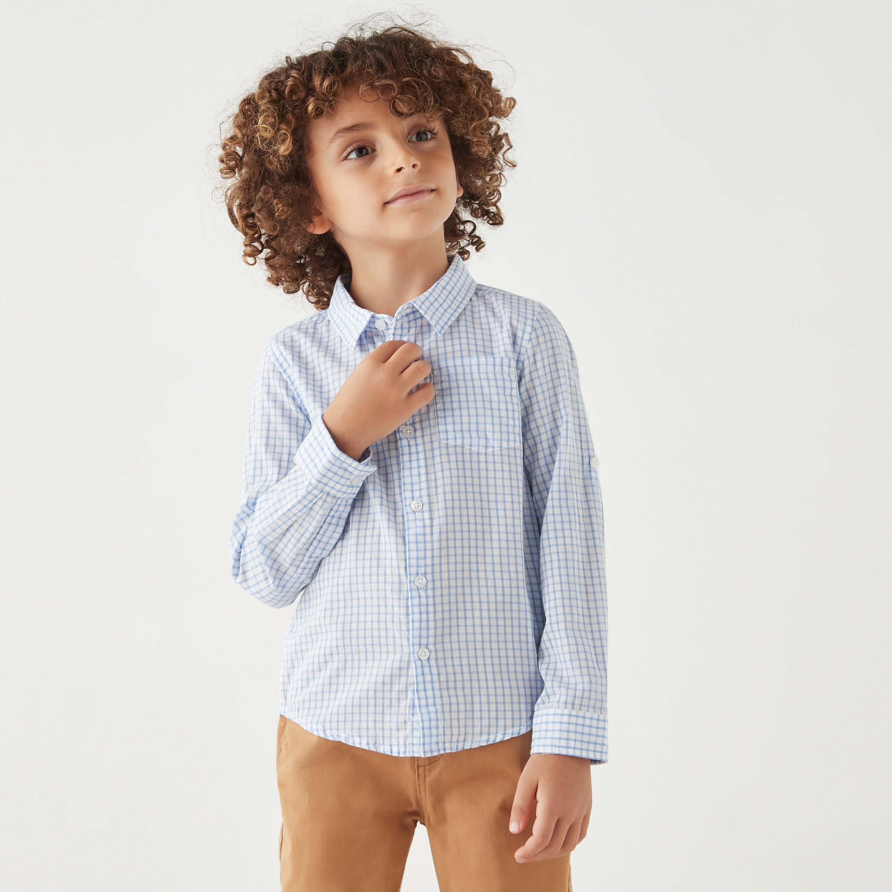 トップス LE Check Wide Regular Collar Shirts Mizzen+Main Men's Leeward No Tuck Dress Shirt | $98.00