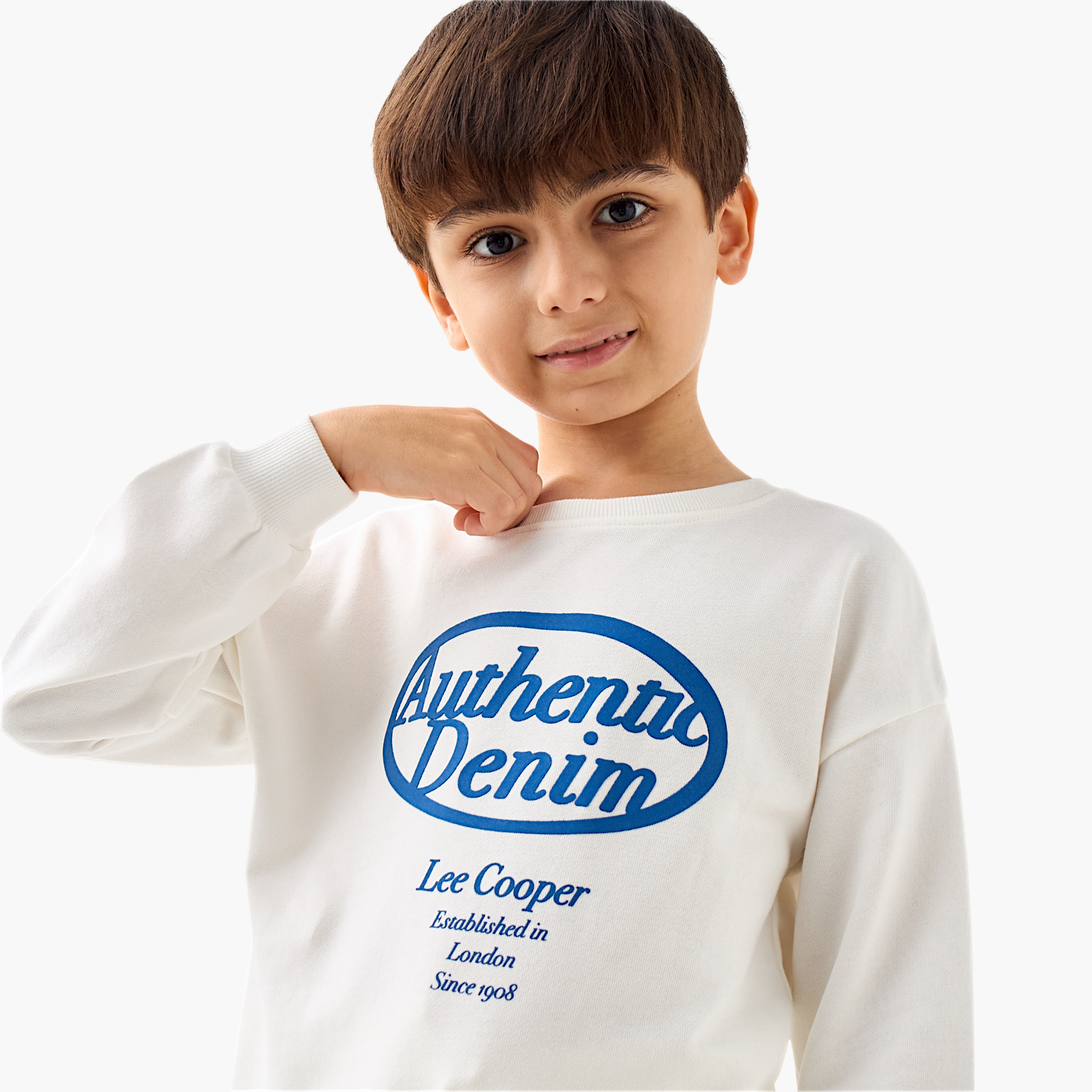 Lee Cooper Graphic Print Long Sleeves T-shirt and Joggers Set-baby-boys-clothing-winterwear-setsandcoords-image-5