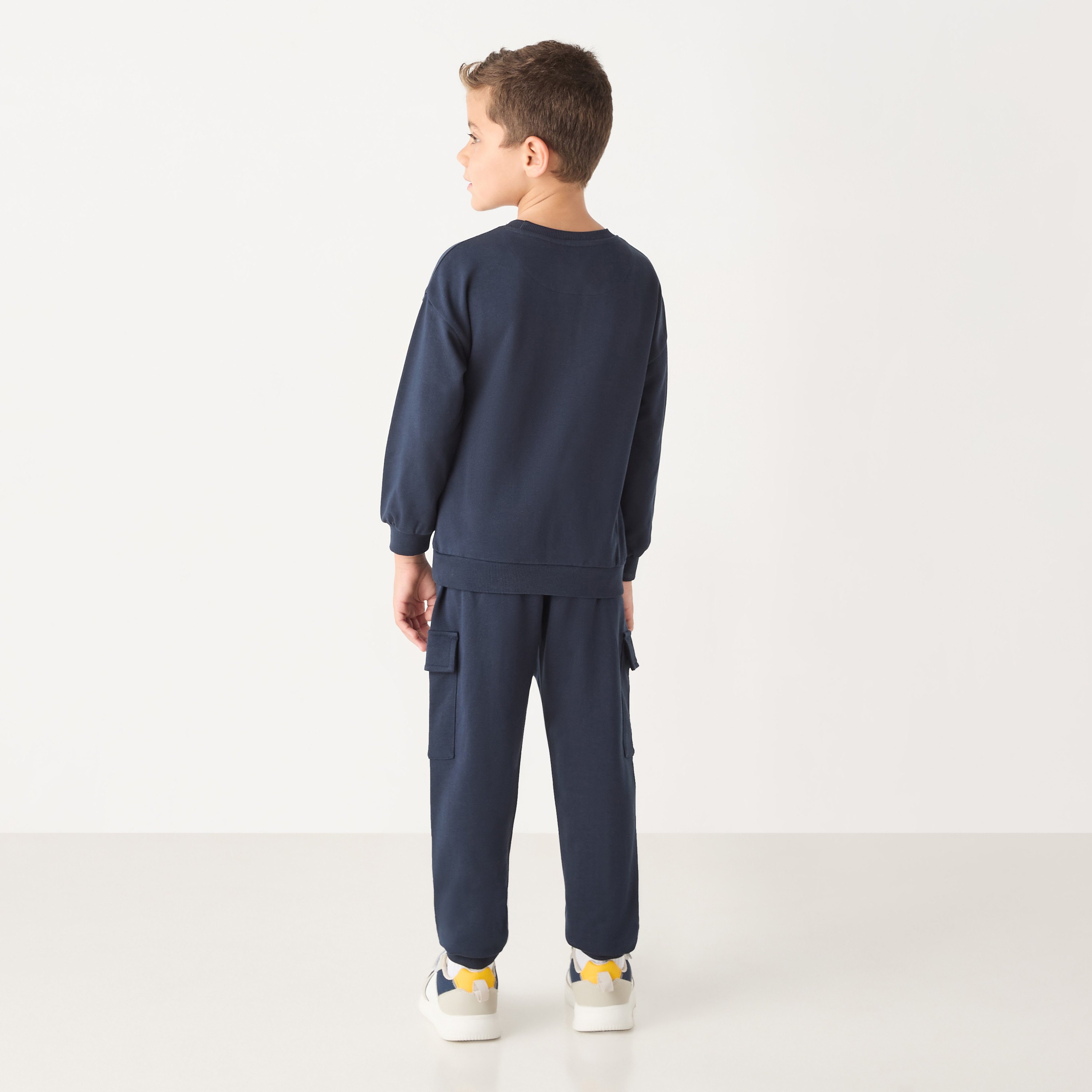 Lee Cooper Graphic Print Long Sleeves T-shirt and Joggers Set-baby-boys-clothing-winterwear-setsandcoords-image-4