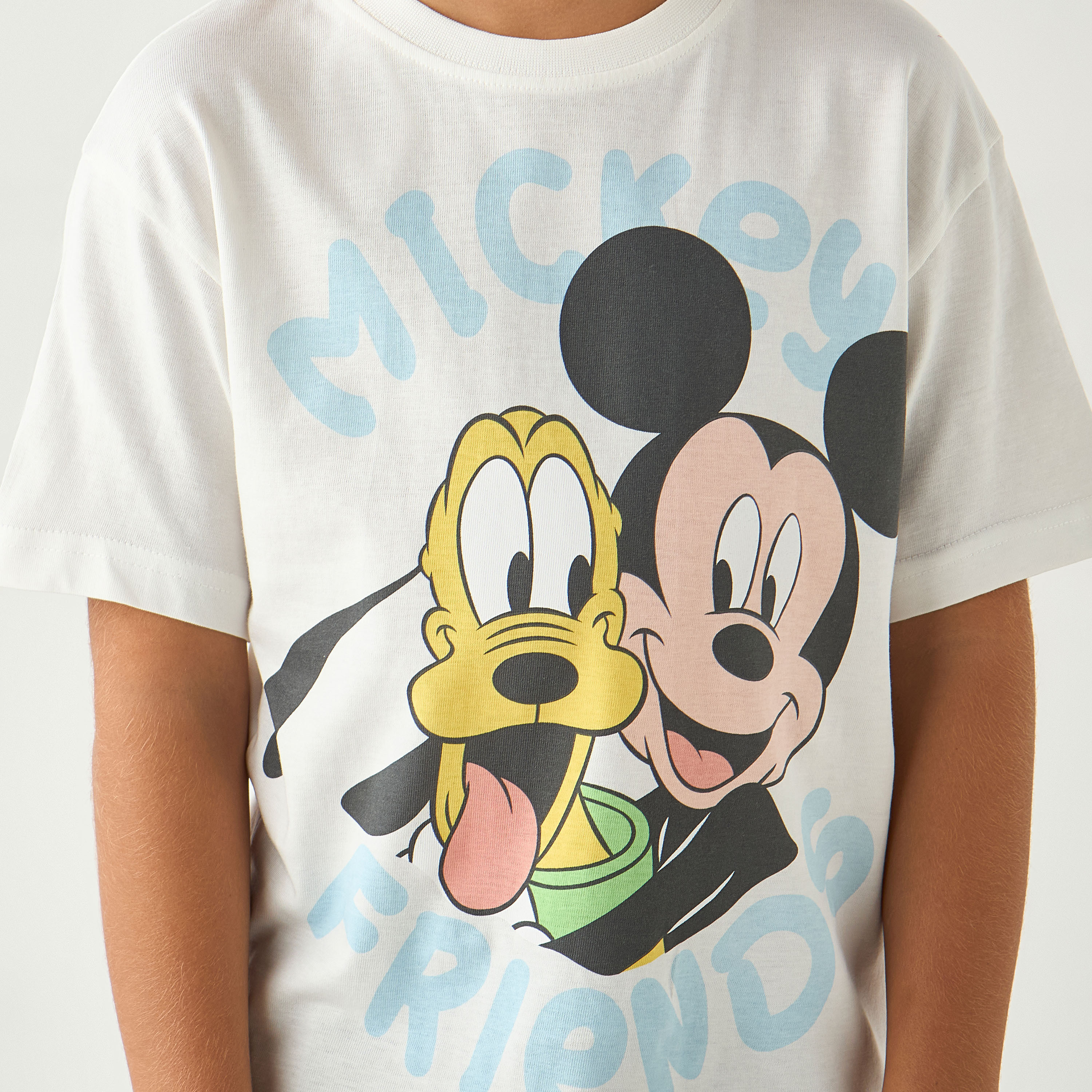 تيشيرت بأكمام قصيرة وطبعات ميكي والأصدقاء من ديزني-boys-clothing-tshirtsandpolos-image-4