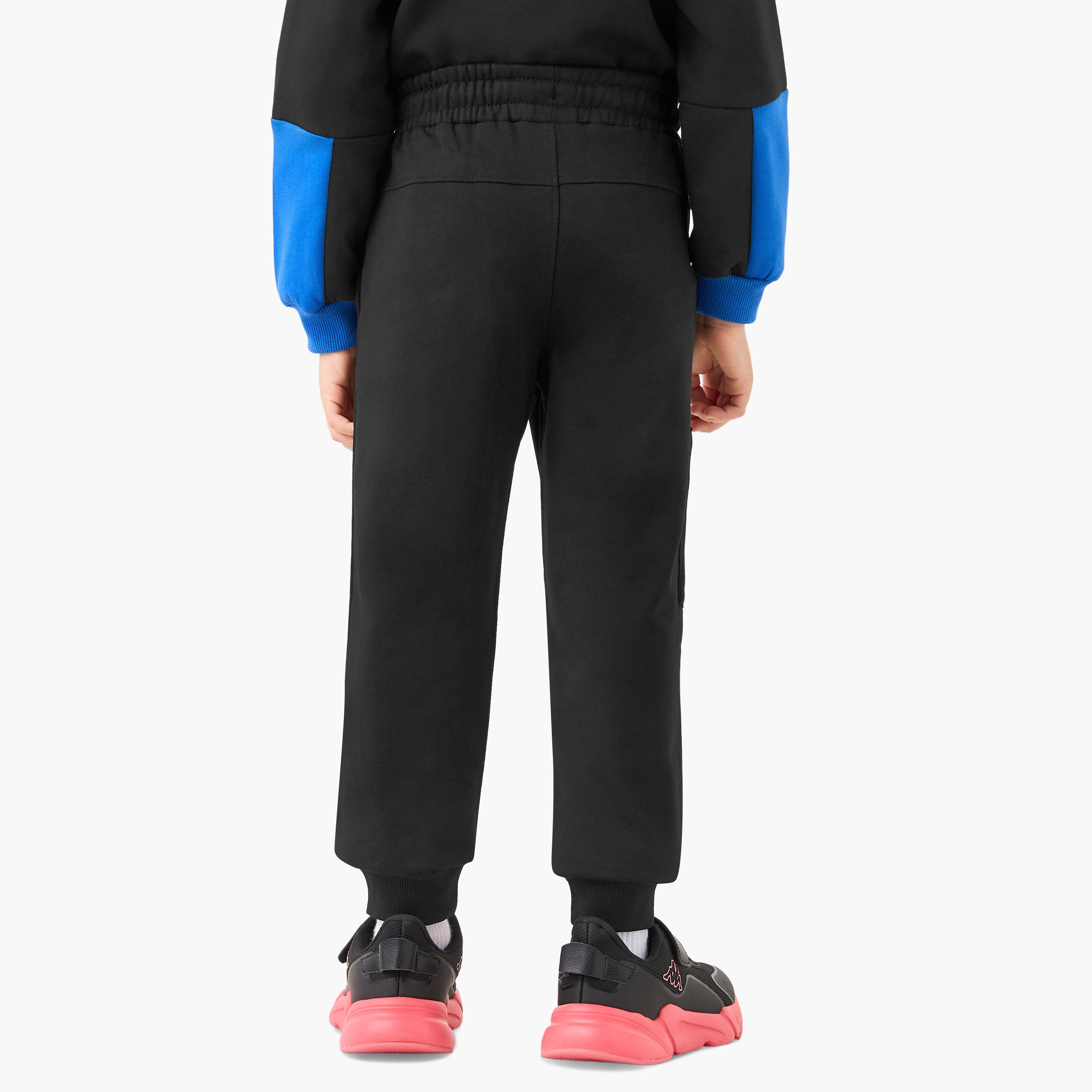 بنطلون رياضي سادة برباط إغلاق وجيوب من كابا-boys-clothing-sportswear-bottoms-image-2