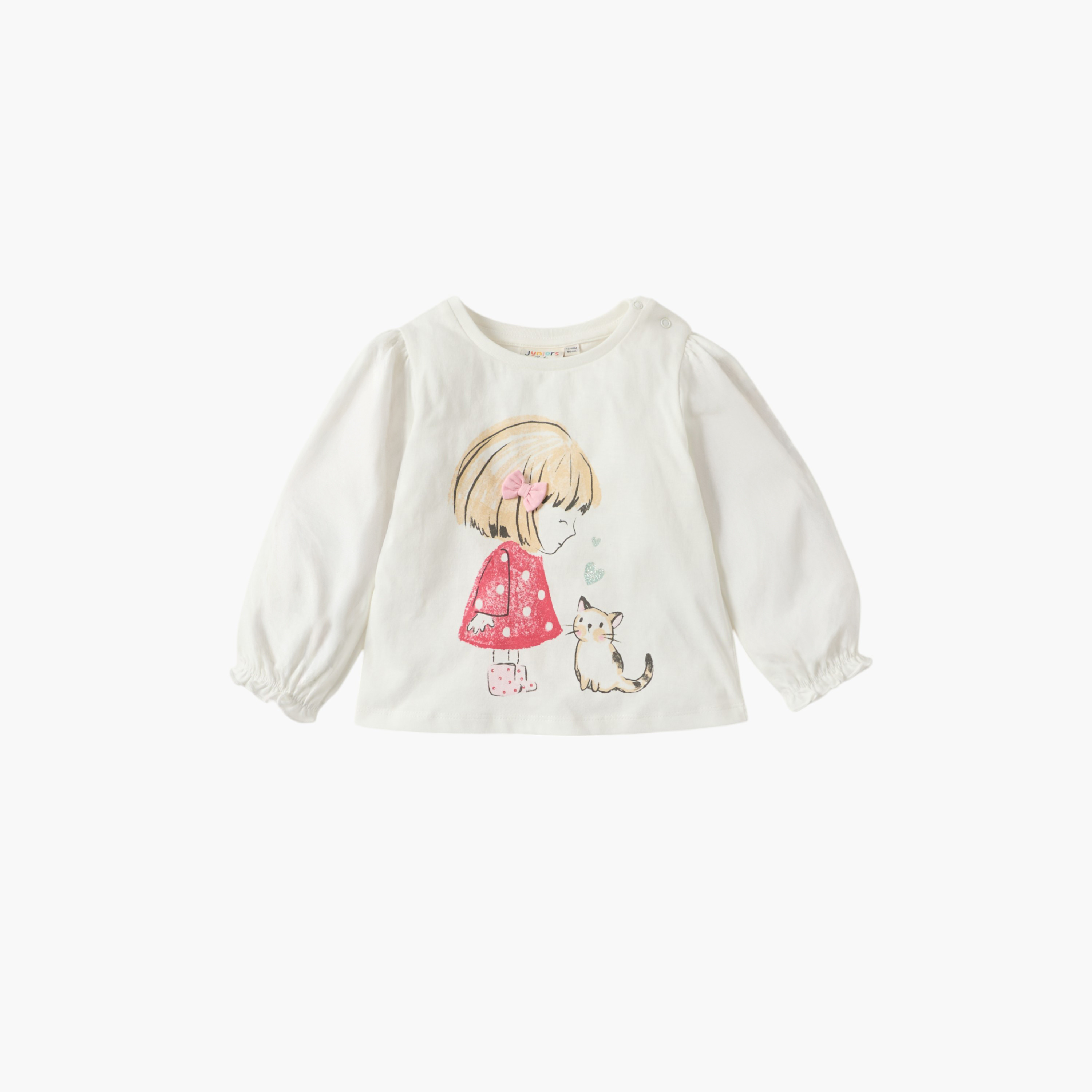 Juniors Assorted Top with Long Sleeves - Set of 3-baby-girls-clothing-tshirts-image-2