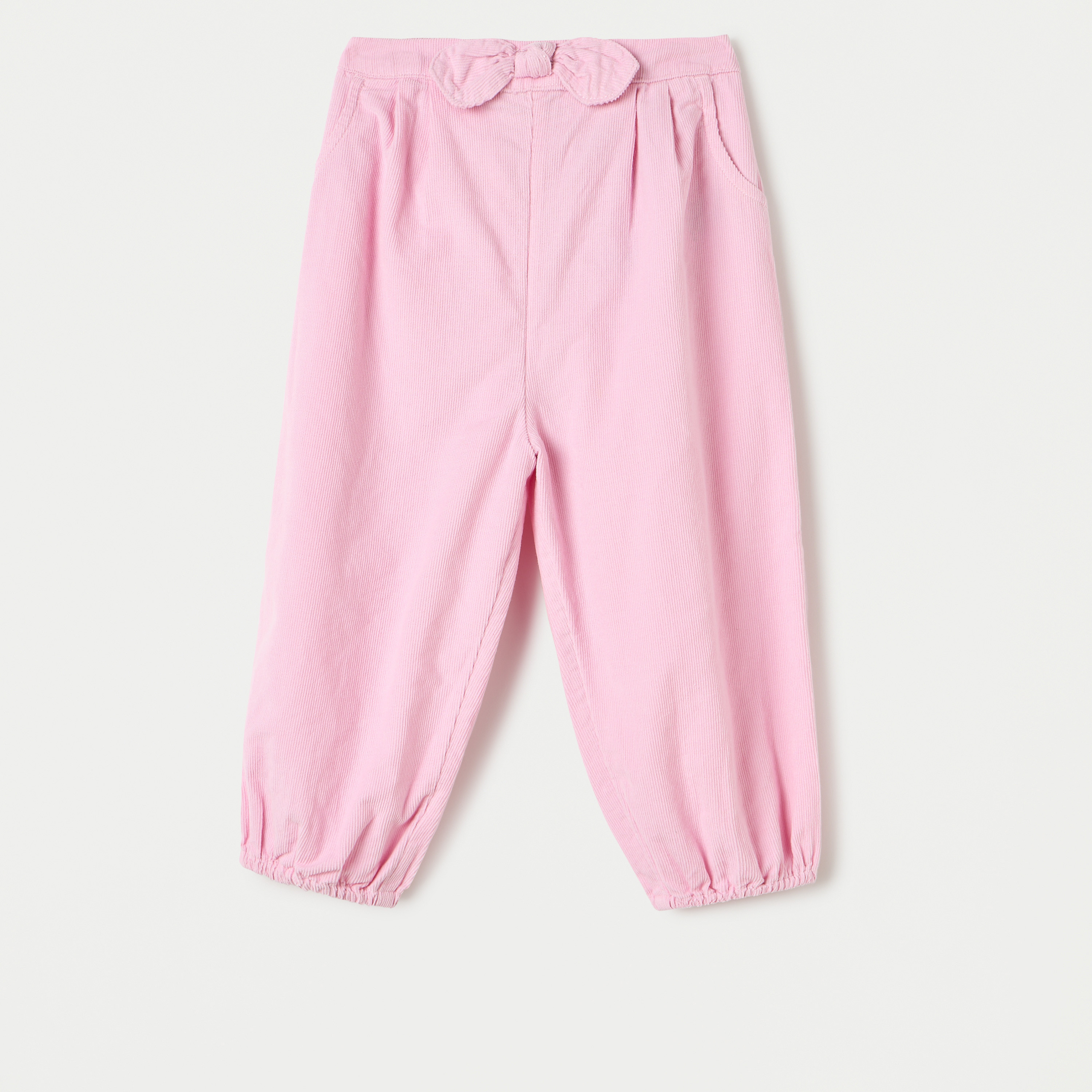 بنطلون بارز الملمس بفيونكة من جونيورز-baby-girls-clothing-bottoms-trousers-image-1