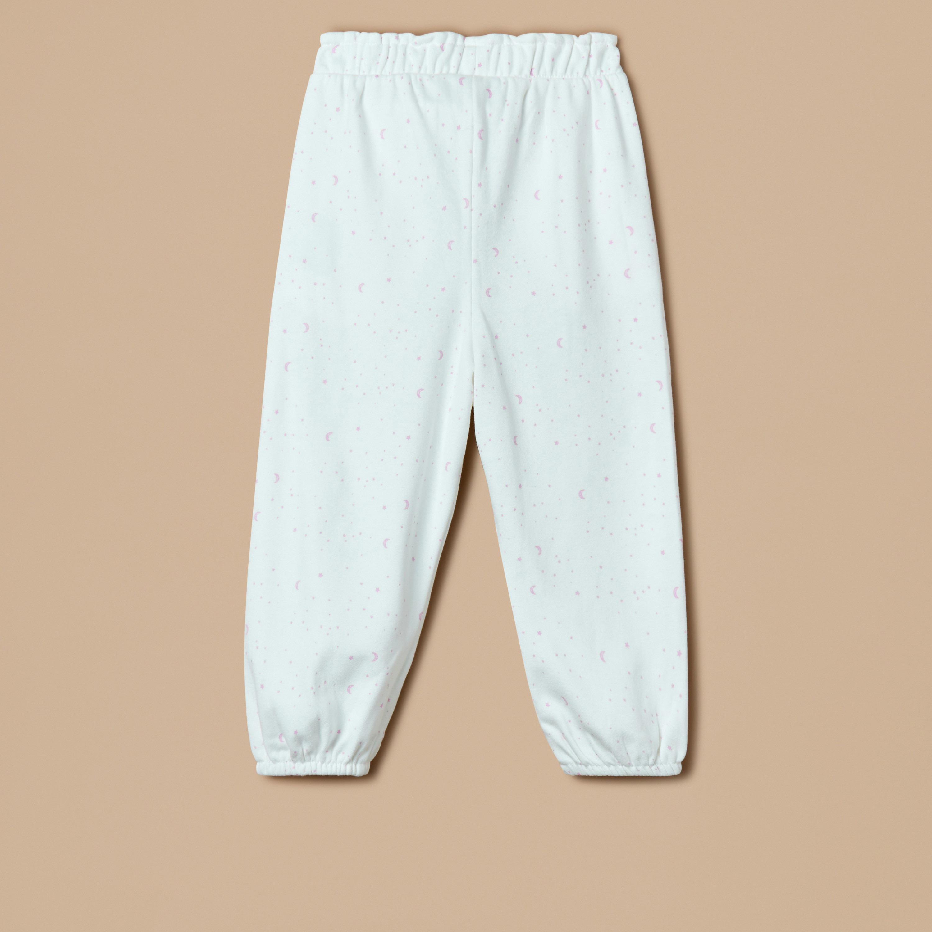 بنطلون رياضي بخصر مطاطي وجيوب وطبعات من جونيورز-baby-girls-clothing-bottoms-joggersandtrackpants-image-2