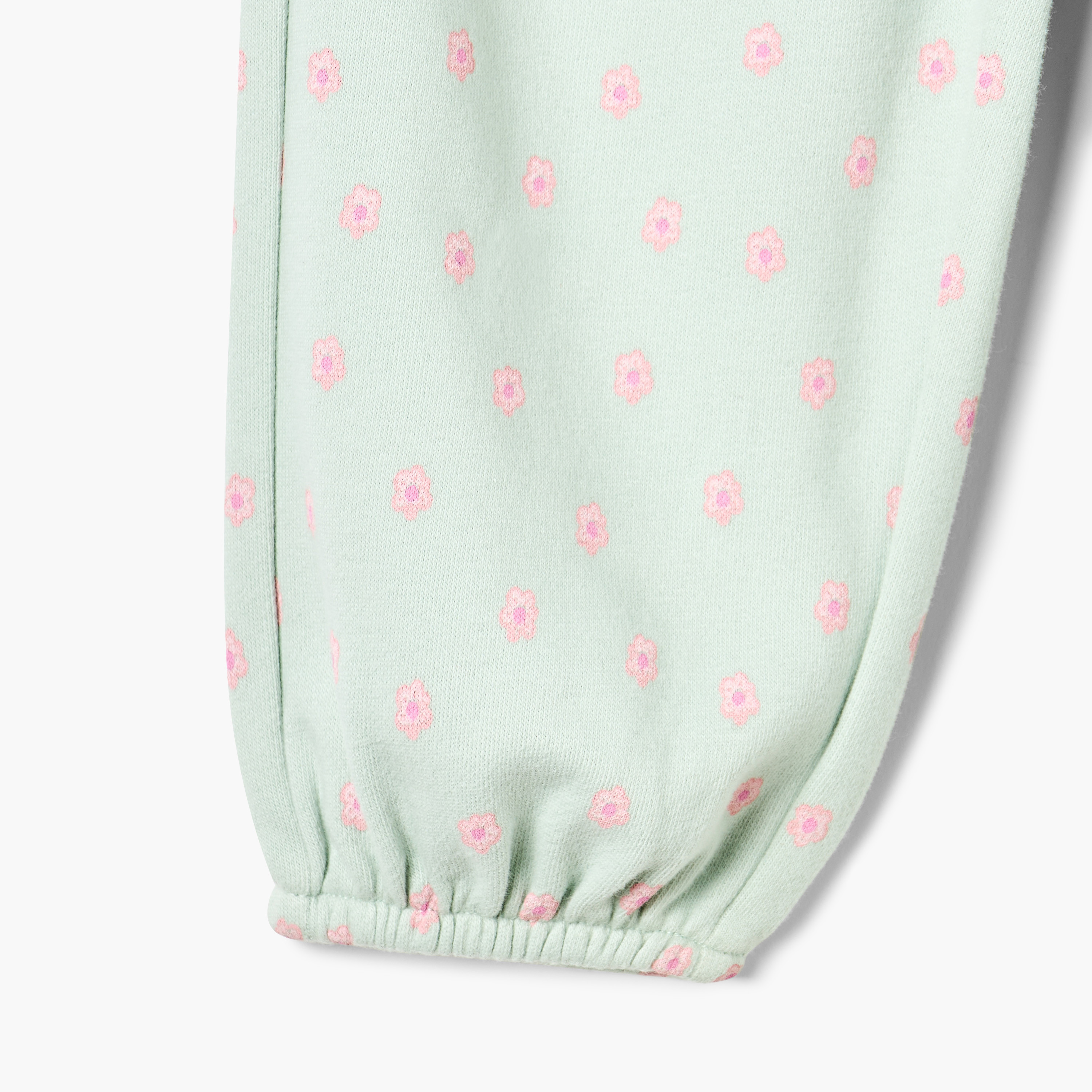Juniors All-Over Floral Print Joggers with Bow Accent and Elasticated Waistband-baby-girls-clothing-bottoms-joggersandtrackpants-image-4