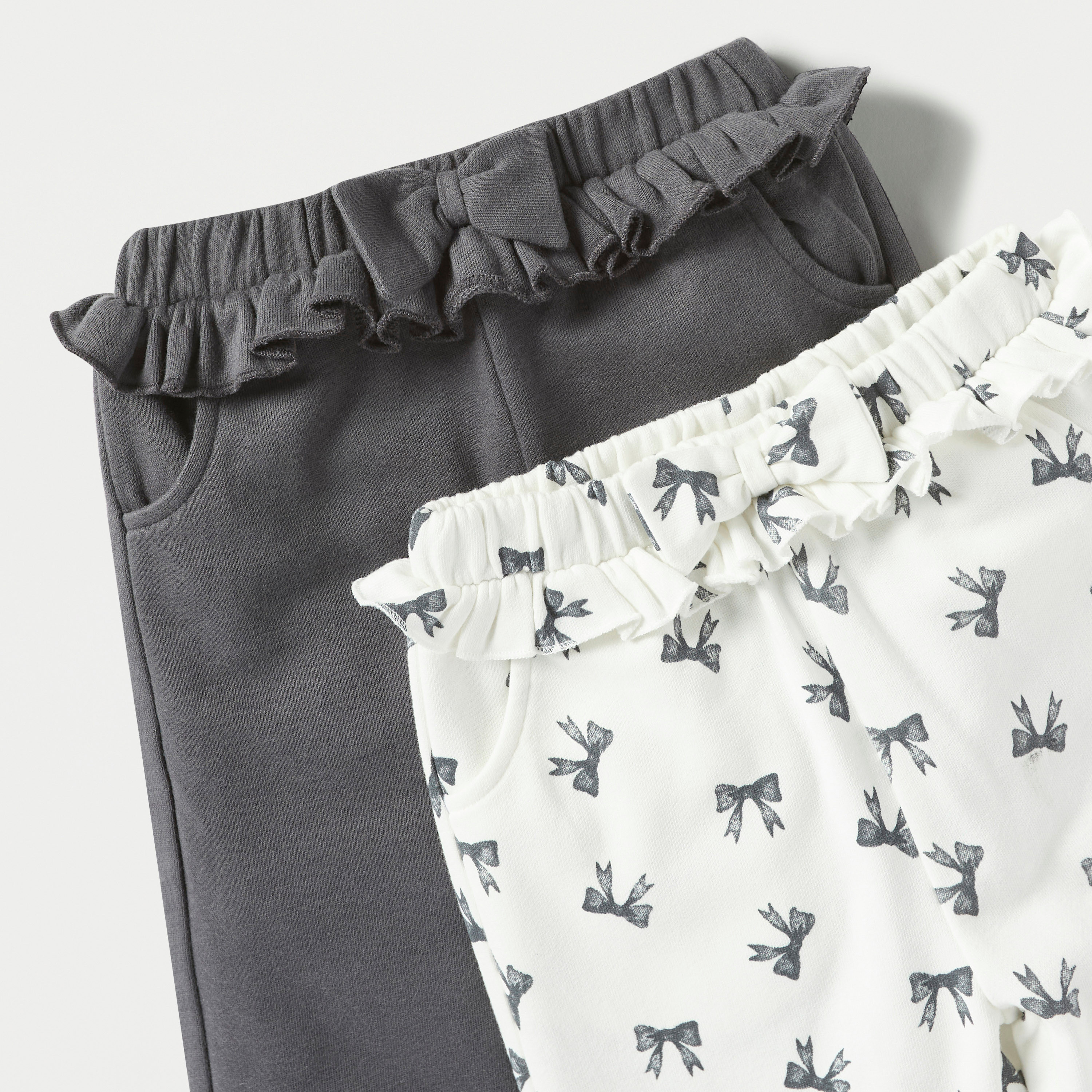 Juniors Assorted Joggers with Bow Detail - Set of 2-baby-girls-clothing-bottoms-joggersandtrackpants-image-4