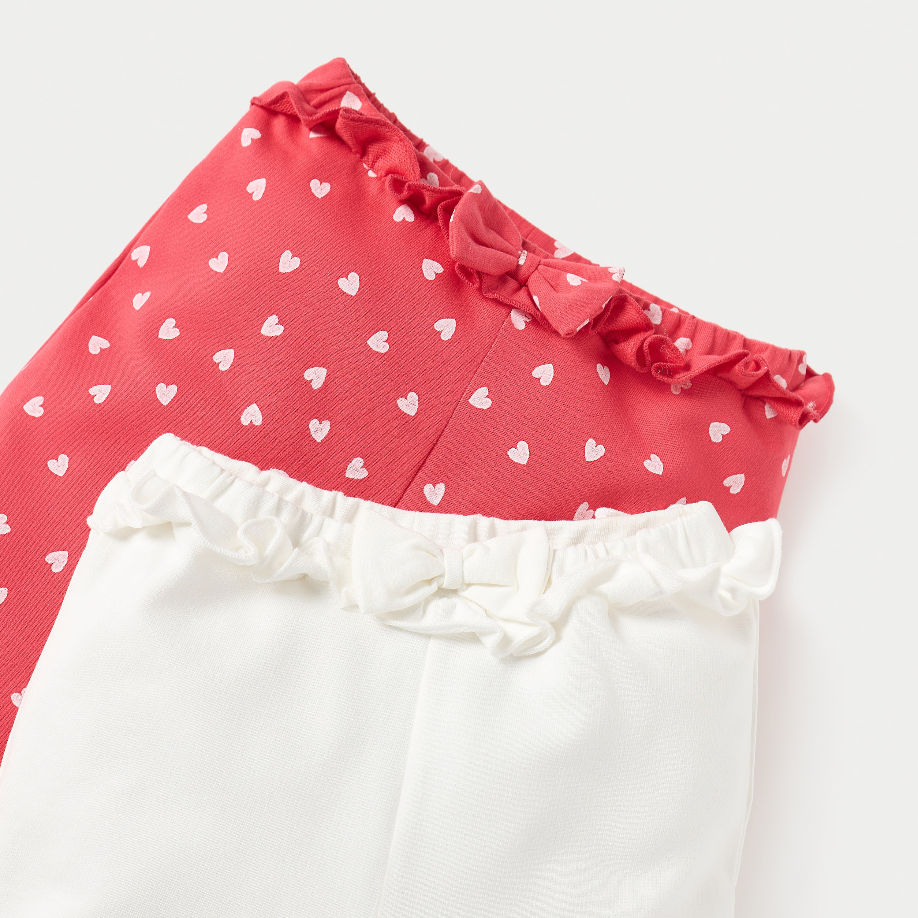 Juniors Assorted Joggers with Bow Detail and Elasticated Waistband - Set of 2-baby-girls-clothing-bottoms-joggersandtrackpants-image-4