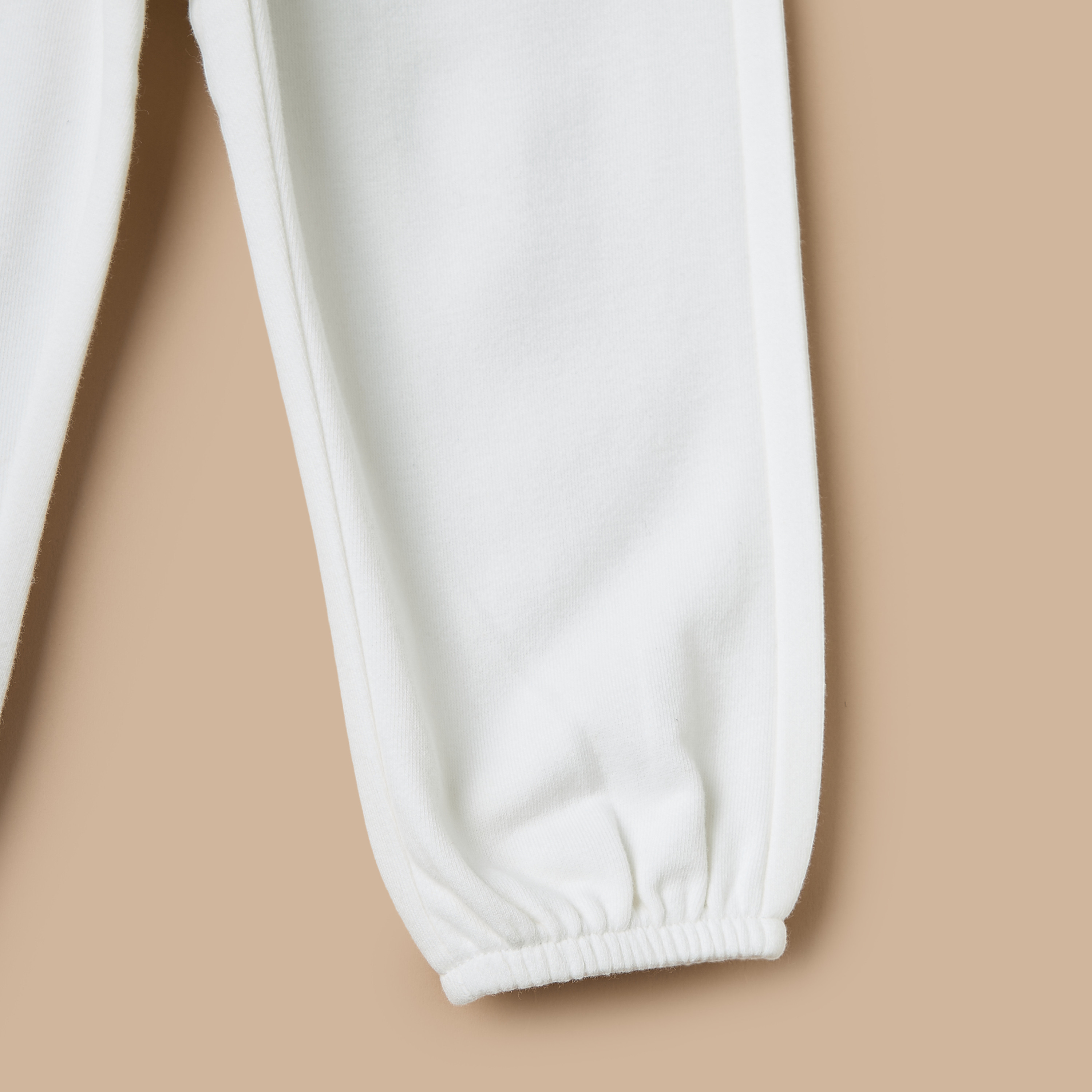 Juniors Heart Embroidered Joggers with Bow Detail and Pockets-baby-girls-clothing-bottoms-joggersandtrackpants-image-4