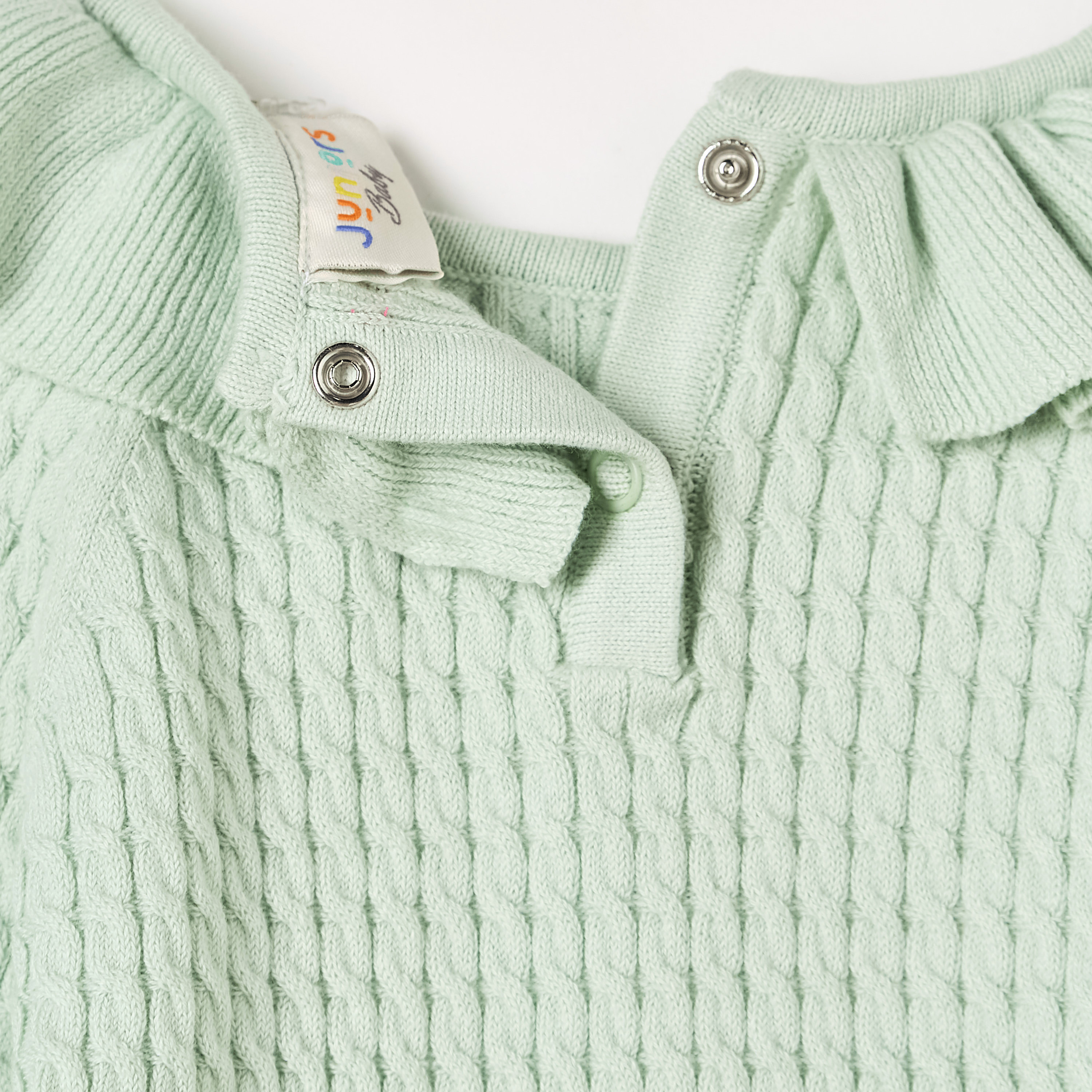 Juniors Textured Pullover with Crew Neck and Long Sleeves-baby-girls-clothing-jumpersandcardigans-image-4