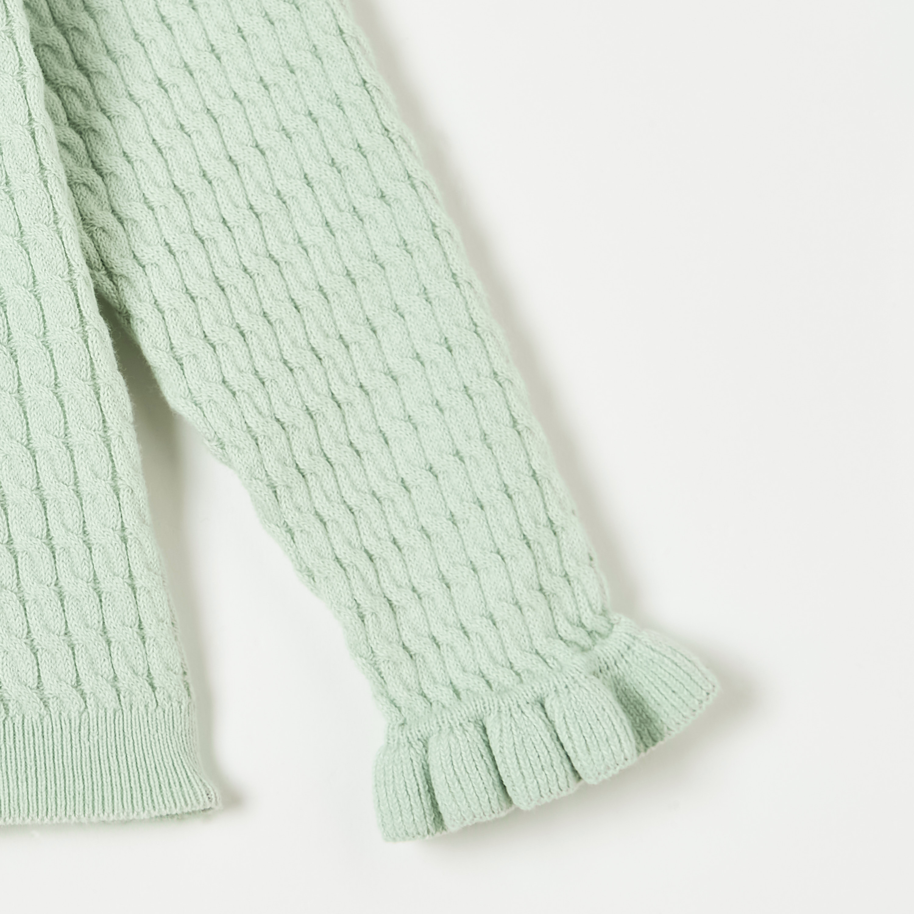 Juniors Textured Pullover with Crew Neck and Long Sleeves-baby-girls-clothing-jumpersandcardigans-image-5