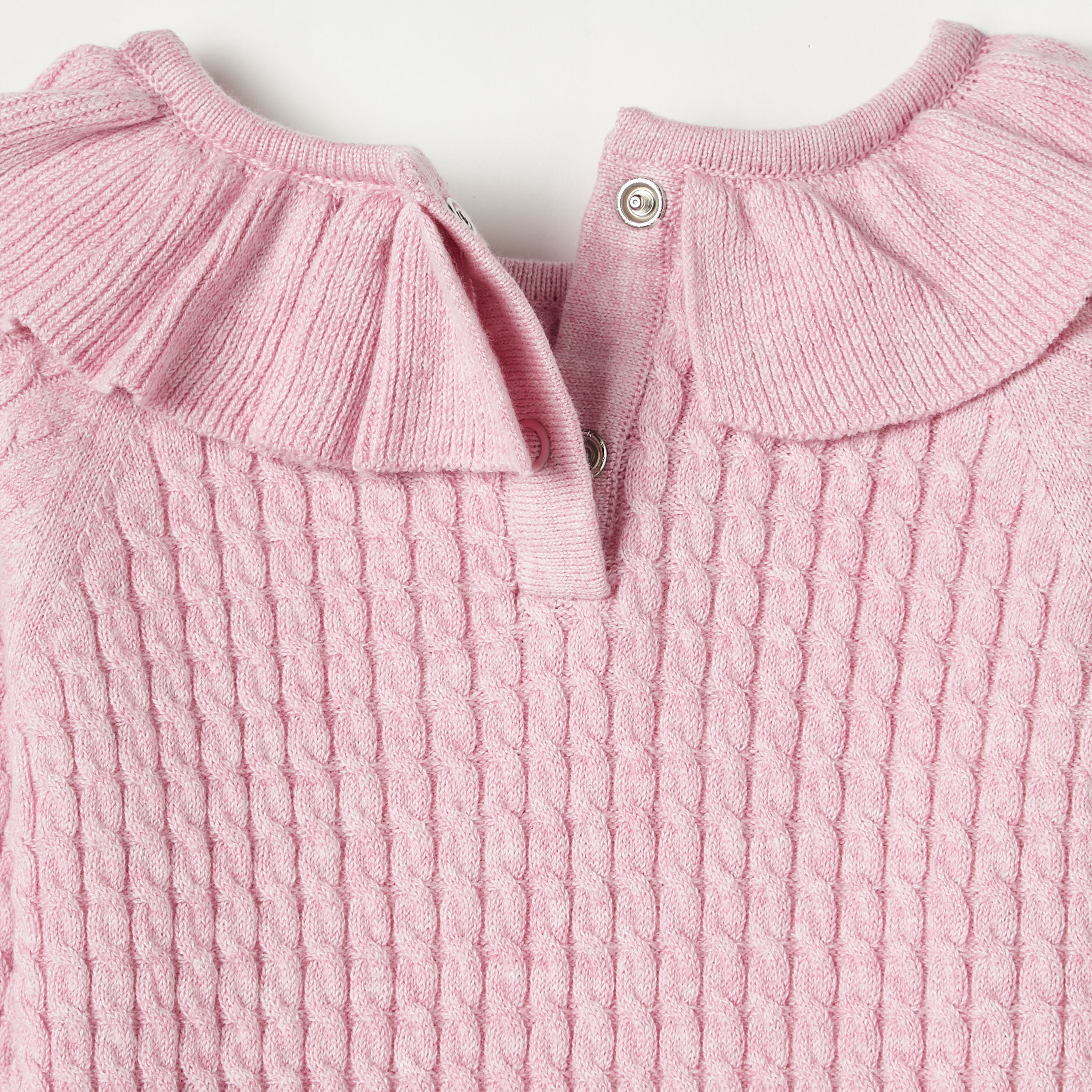 Juniors Textured Pullover with Long Sleeves and Ruffles-baby-girls-clothing-jumpersandcardigans-image-5