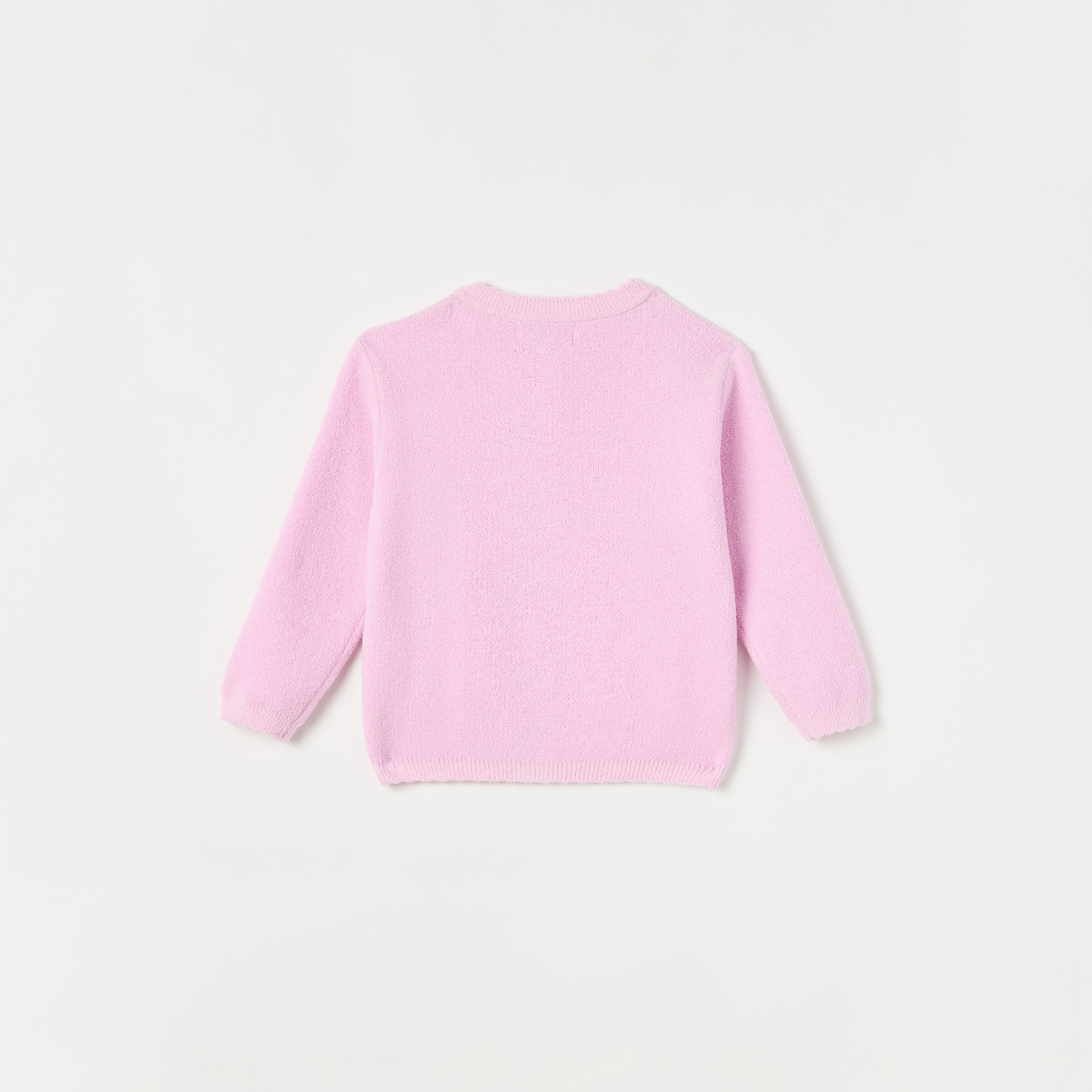 Juniors Bunny Detail Long Sleeves Cardigan with Button Closure-baby-girls-clothing-jumpersandcardigans-image-4