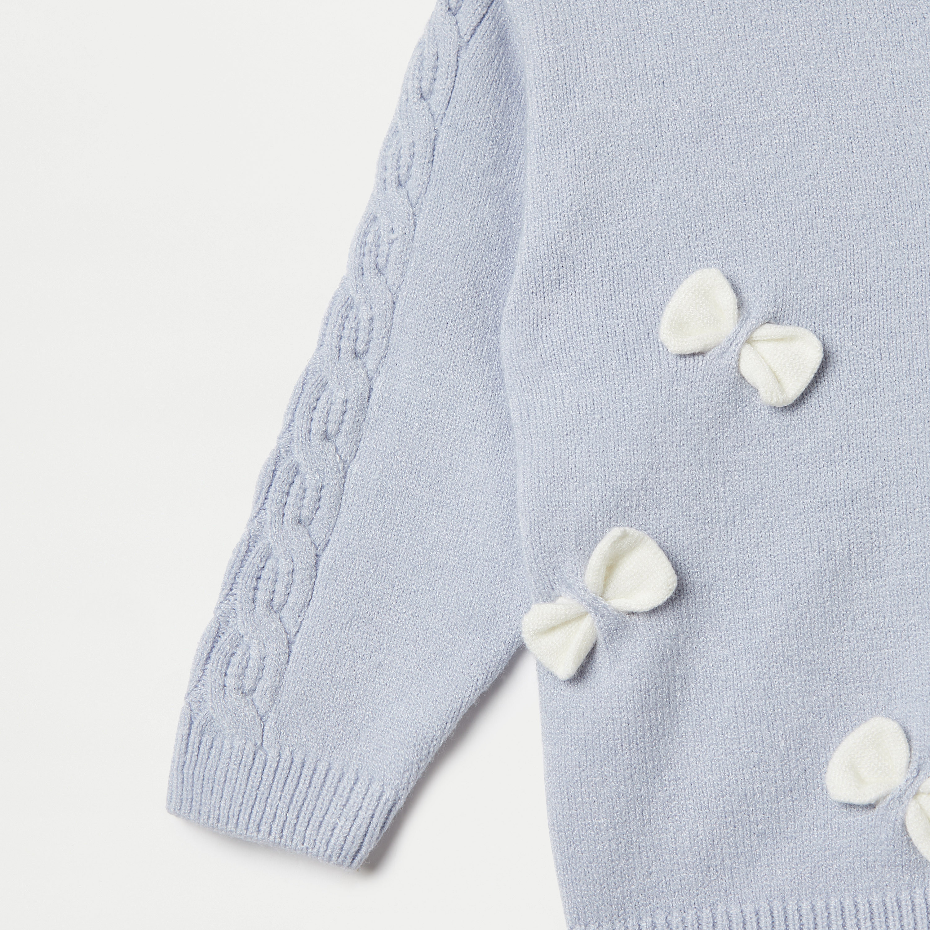 كارديجان بتفاصيل فيونكة وأكمام طويلة من جونيورز-baby-girls-clothing-jumpersandcardigans-image-3