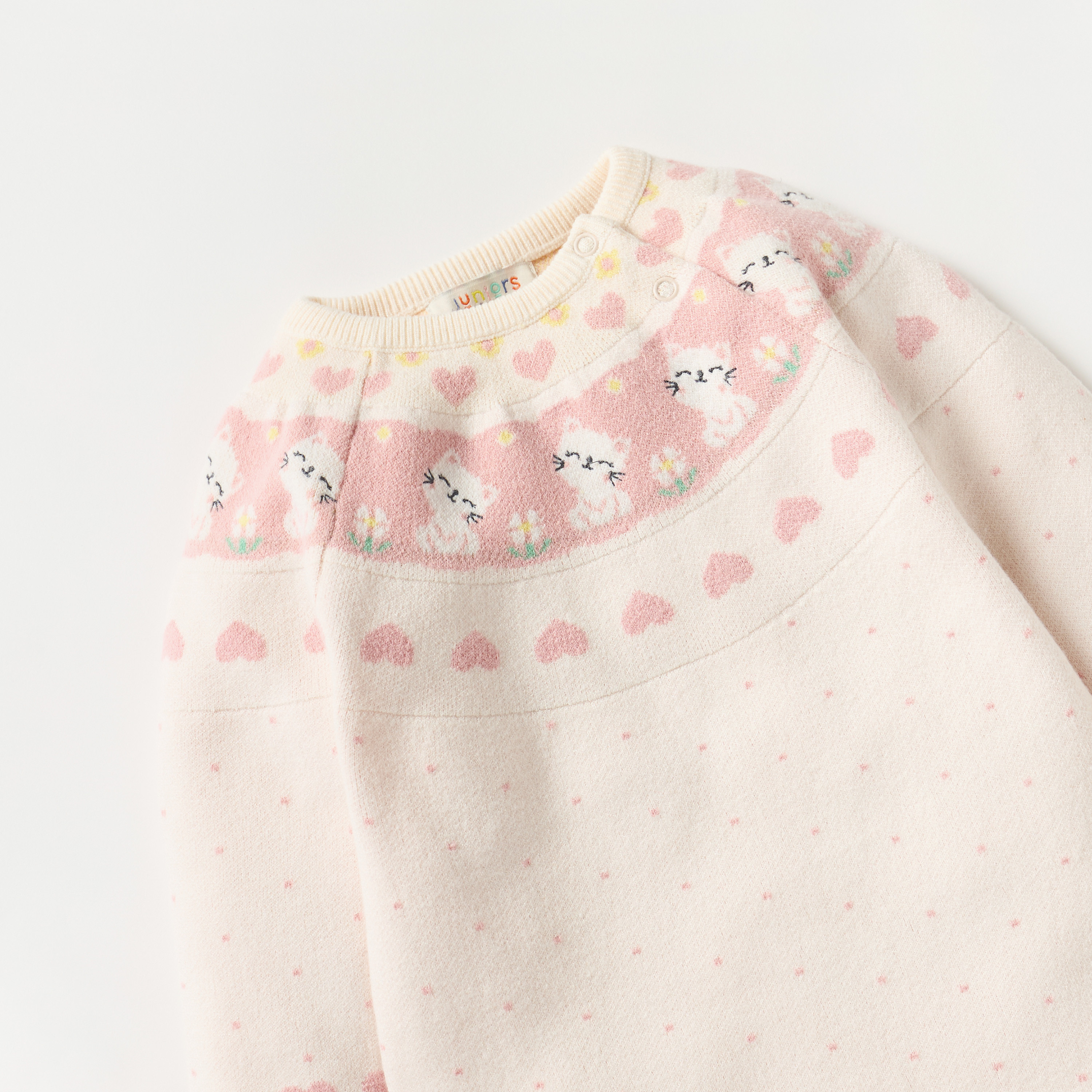 أفرول بأكمام طويلة وأزرار إغلاق وطبعات من جونيورز-baby-girls-clothing-rompers-image-3