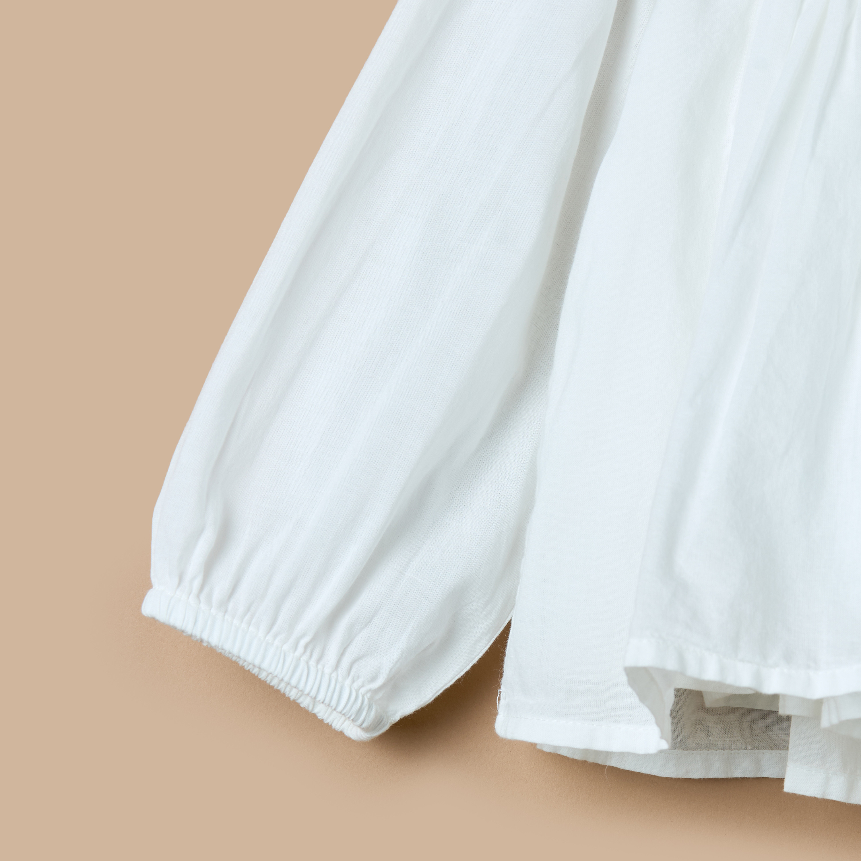 بلوزة إيه لاين سادة بأكمام طويلة وياقة بتفاصيل شيفلي من جيجلز-baby-girls-clothing-blousesandshirts-image-5