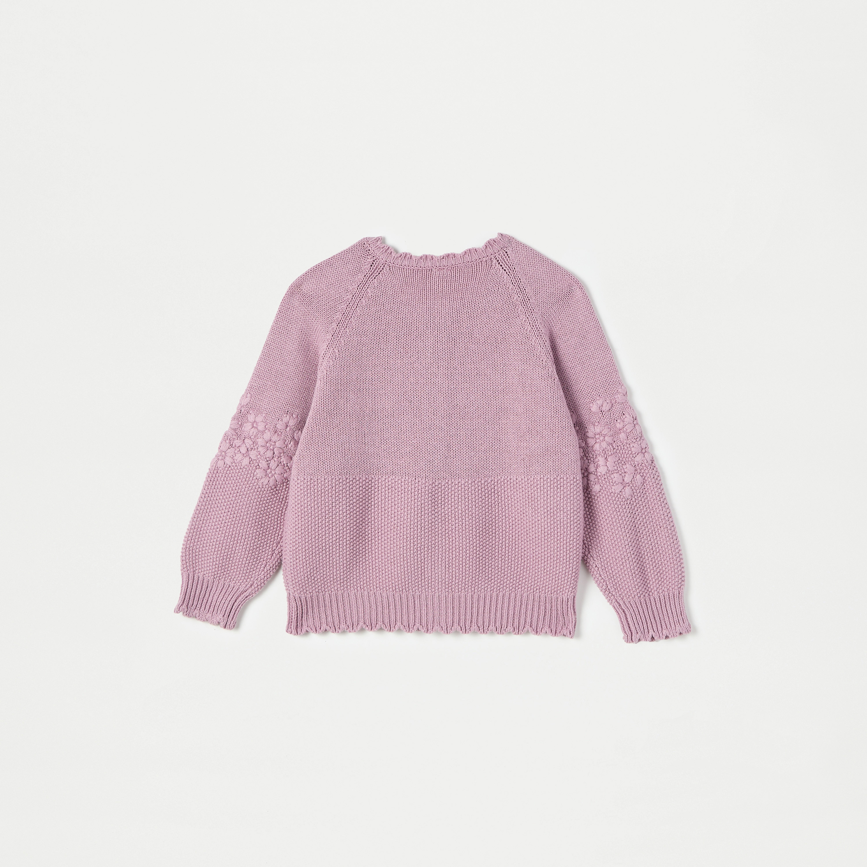 Giggles Floral Embroidered Long Sleeves Cardigan with Button Closure-baby-girls-clothing-jumpersandcardigans-image-4