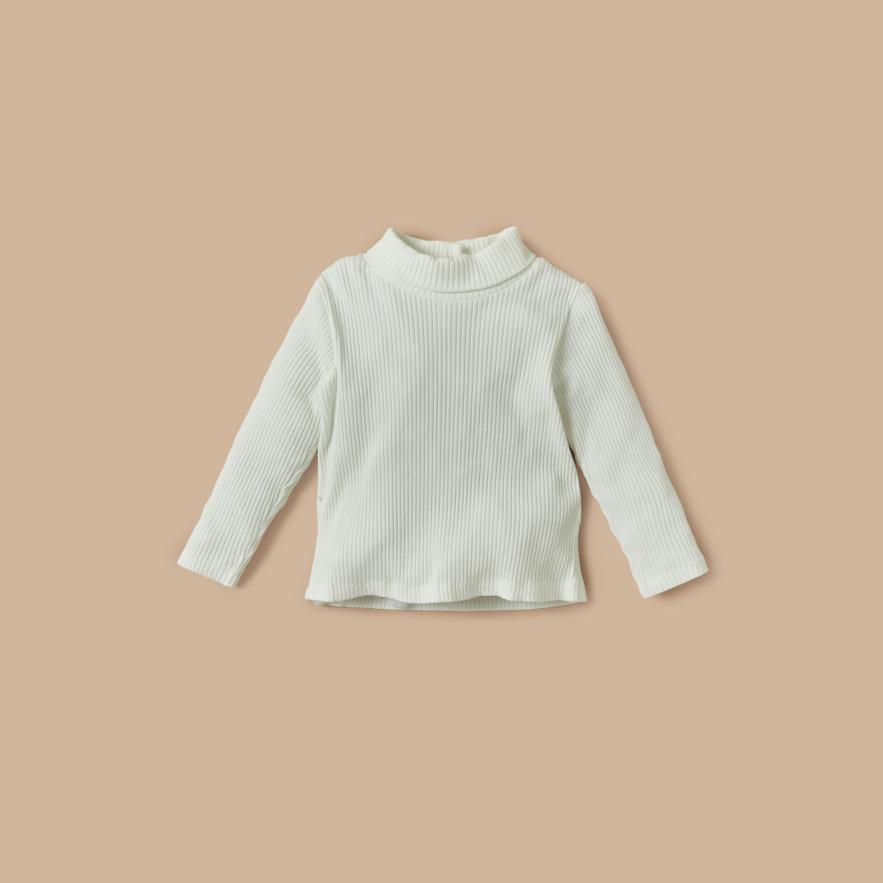 Giggles Ribbed High Neck Top and Floral Embroidered Pinafore Set-baby-girls-clothing-setsandcoords-image-3