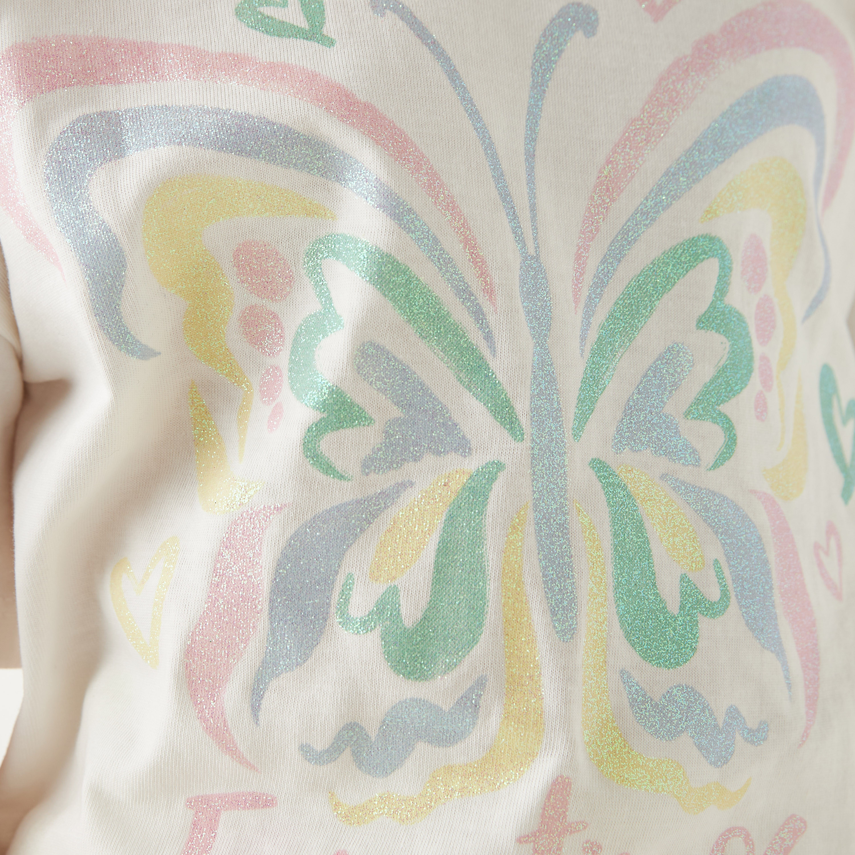 تيشيرت بأكمام قصيرة وطبعات جرافيك من جونيورز-girls-clothing-tshirts-image-5