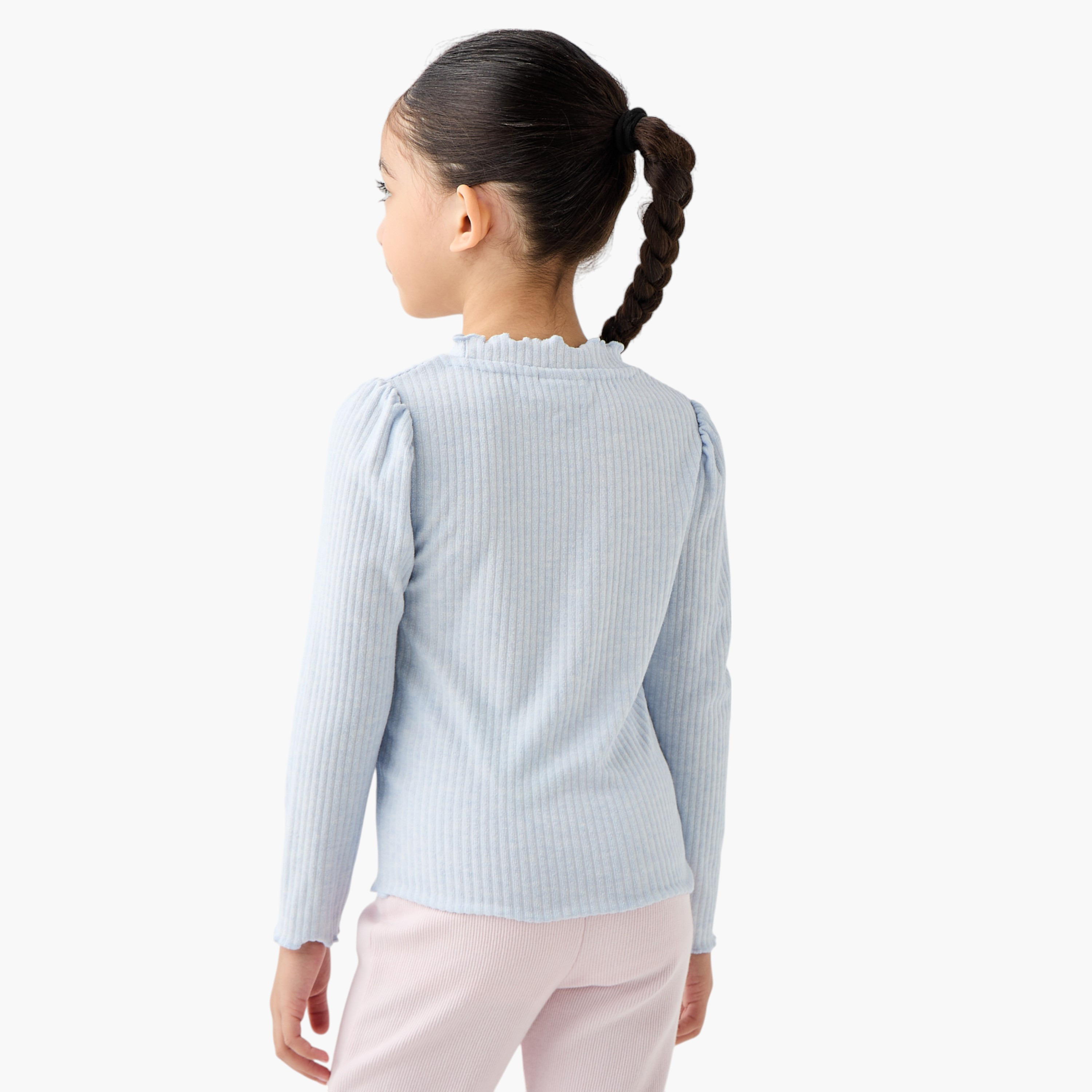Juniors Ribbed T-shirt with Long Sleeves - Set of 2-girls-clothing-tshirts-image-4