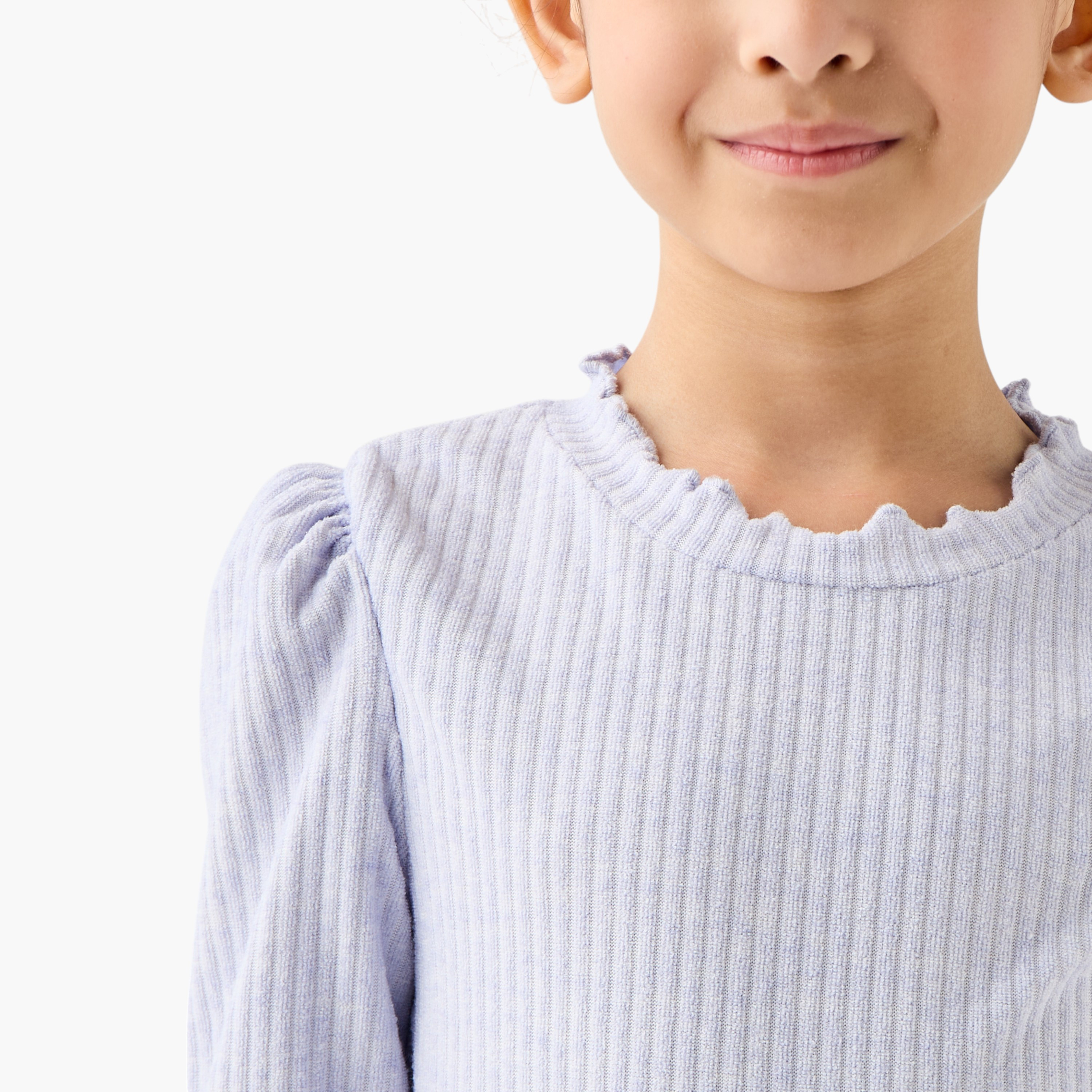 Juniors Ribbed T-shirt with Long Sleeves - Set of 2-girls-clothing-tshirts-image-5