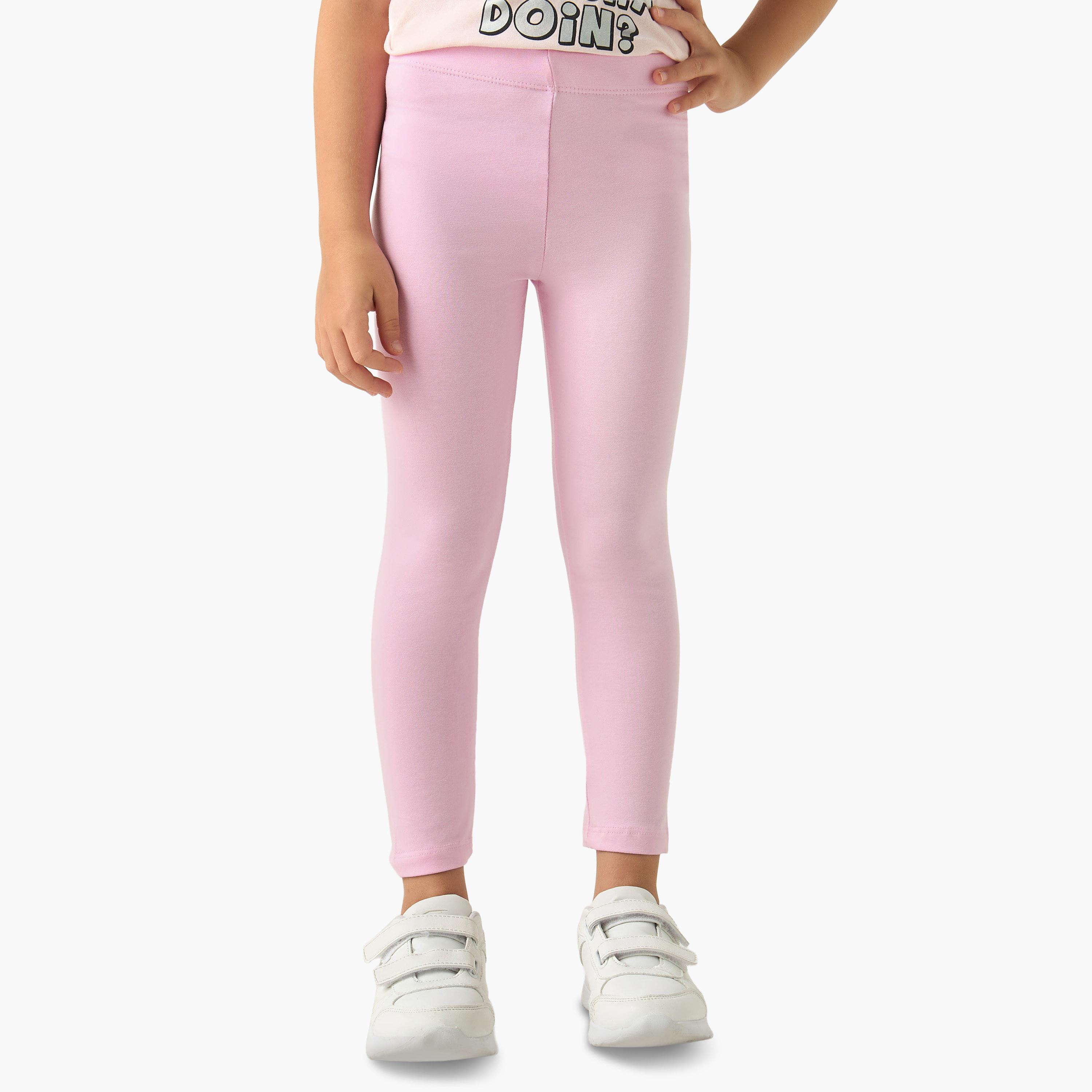 بنطلونات ليقنز متنوعة بخصر مطّاطي من جونيورز - طقم من 2 قطعة-baby-girls-clothing-bottoms-leggings-image-2