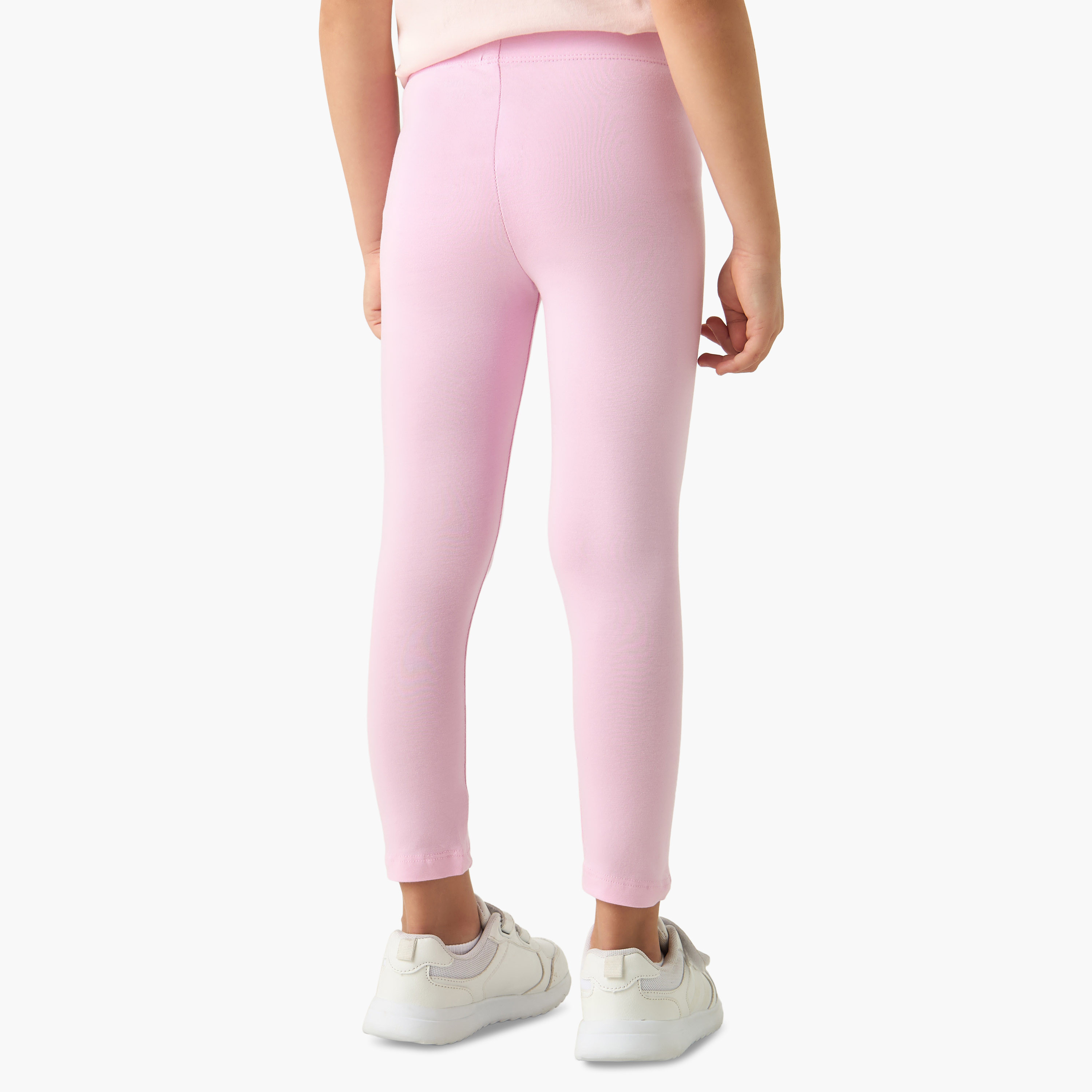 بنطلونات ليقنز متنوعة بخصر مطّاطي من جونيورز - طقم من 2 قطعة-baby-girls-clothing-bottoms-leggings-image-4