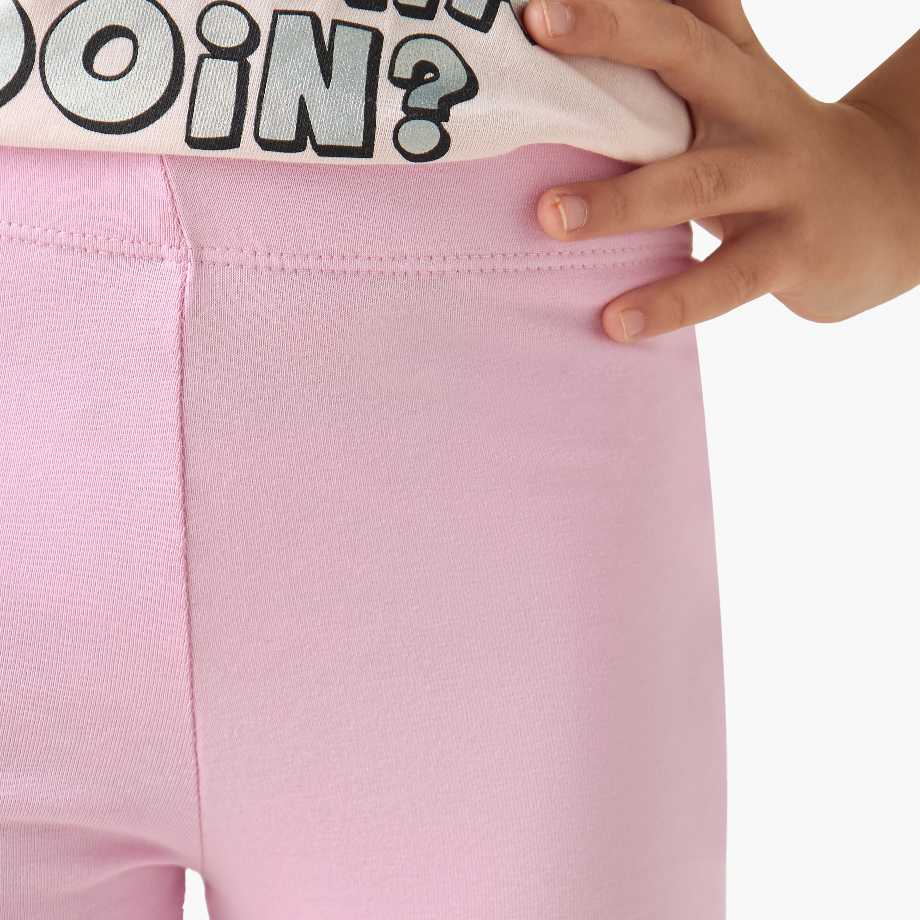 بنطلونات ليقنز متنوعة بخصر مطّاطي من جونيورز - طقم من 2 قطعة-baby-girls-clothing-bottoms-leggings-image-5