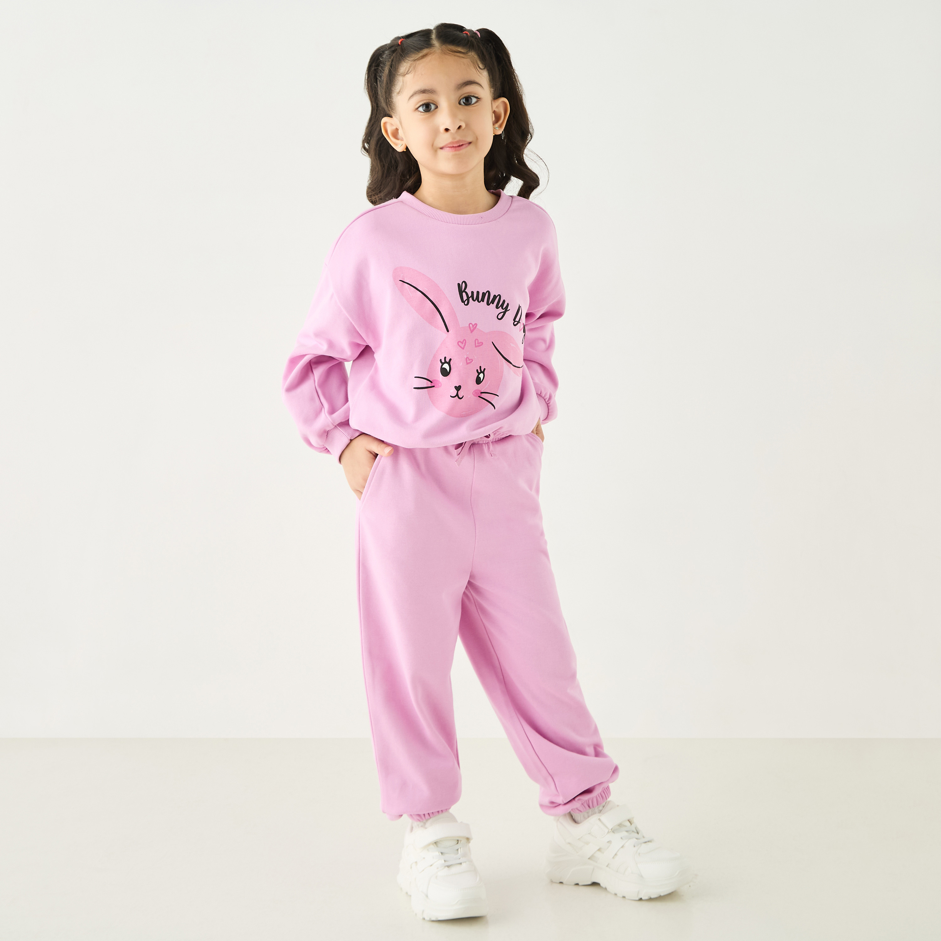 Juniors Solid Joggers with Pockets and Drawstring Closure-baby-girls-clothing-bottoms-joggersandtrackpants-image-2