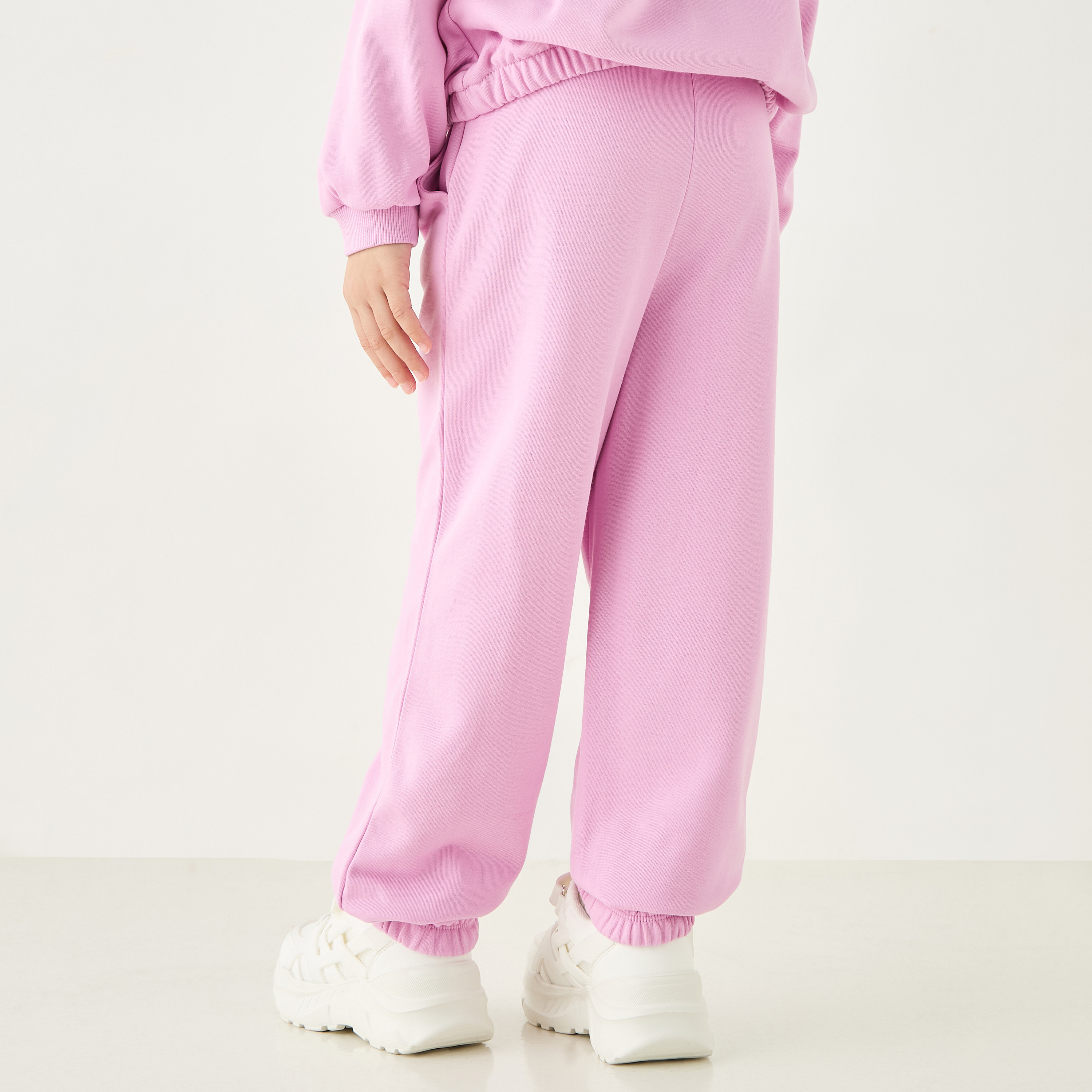 Juniors Solid Joggers with Pockets and Drawstring Closure-baby-girls-clothing-bottoms-joggersandtrackpants-image-3
