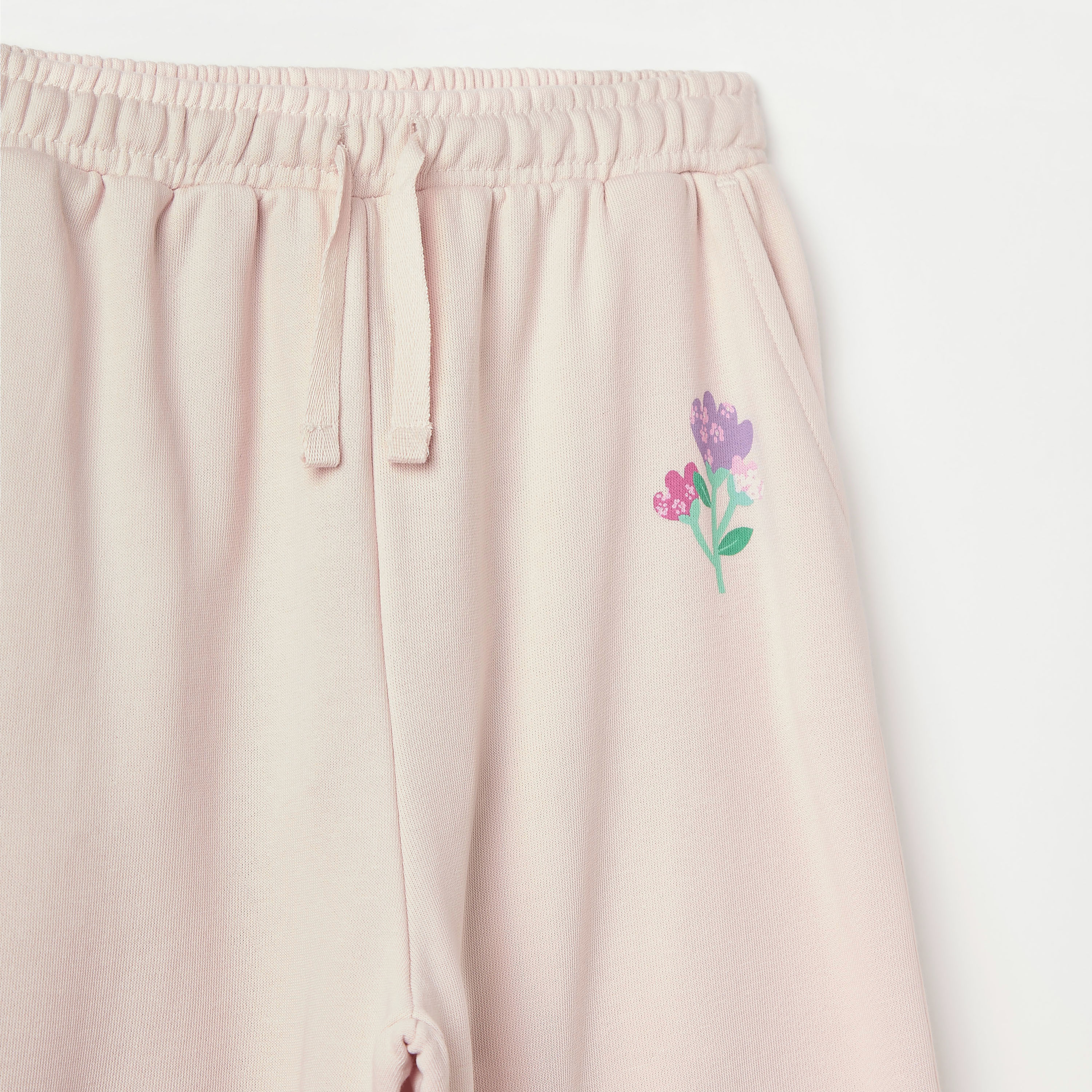 Juniors Floral Print Joggers with Drawstring Closure and Pockets-baby-girls-clothing-bottoms-joggersandtrackpants-image-3