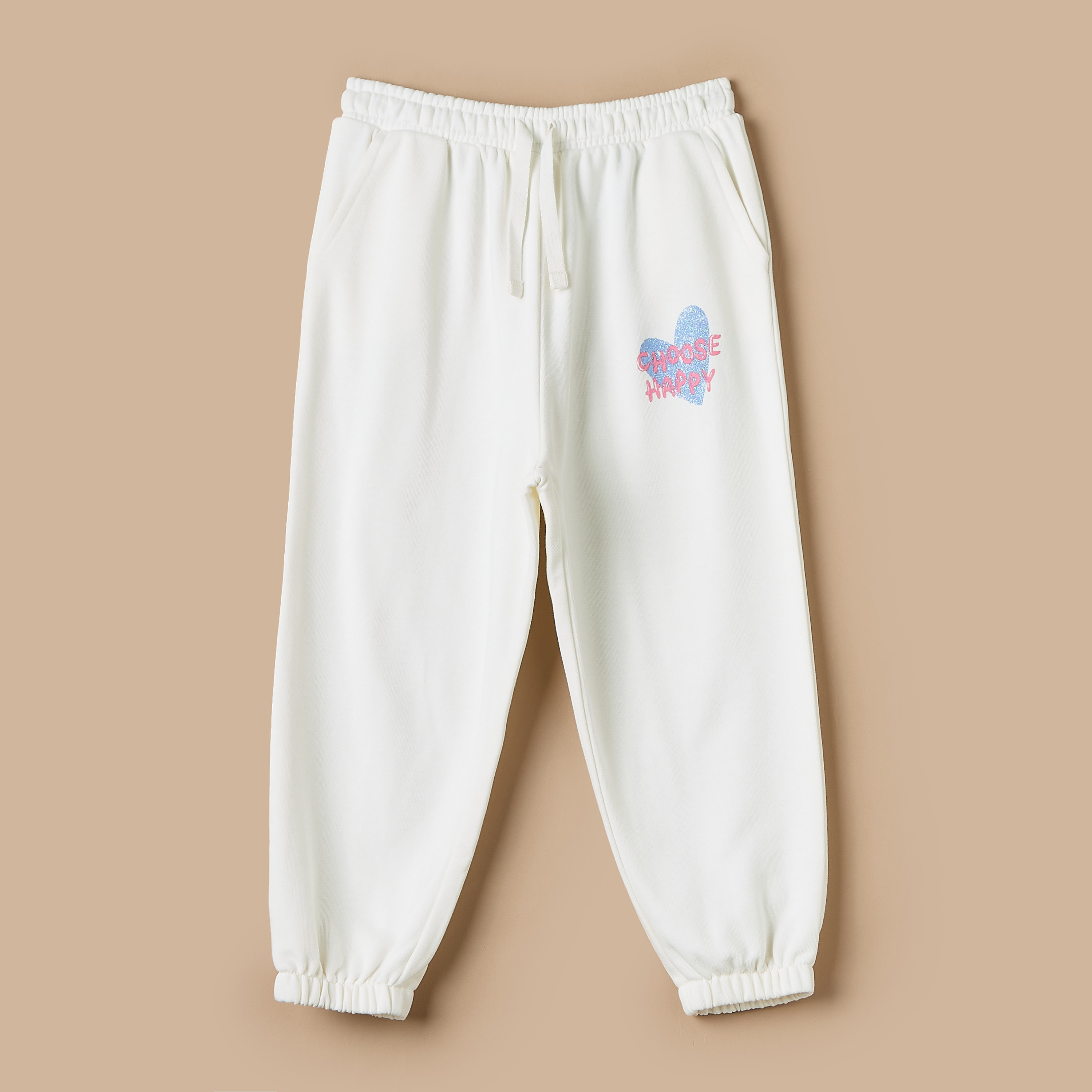 Juniors Heart Print Joggers with Drawstring Closure and Pockets-girls-clothing-bottoms-joggersandtrackpants-image-1