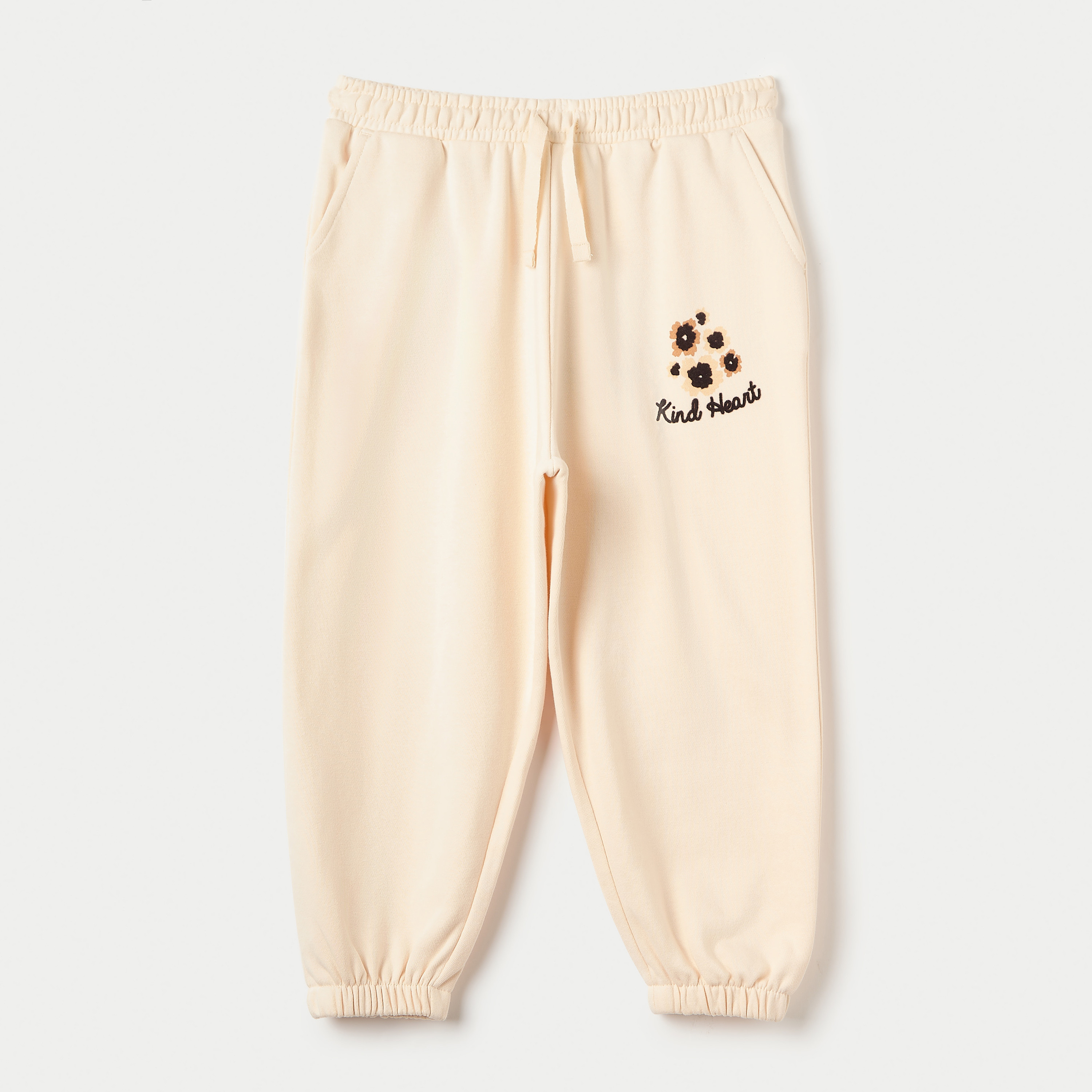 Juniors Printed Joggers with Drawstring Closure and Pockets-girls-clothing-bottoms-joggersandtrackpants-image-1