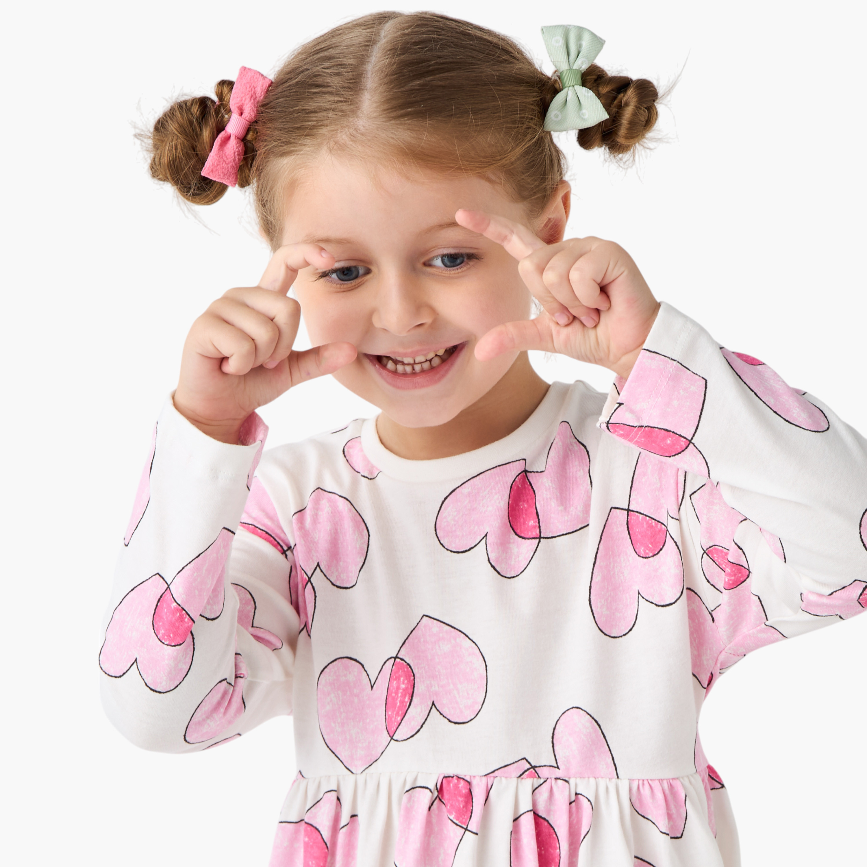 فستان إيه لاين بأكمام طويلة وطبعات من جونيورز-girls-clothing-dressesandjumpsuits-image-4