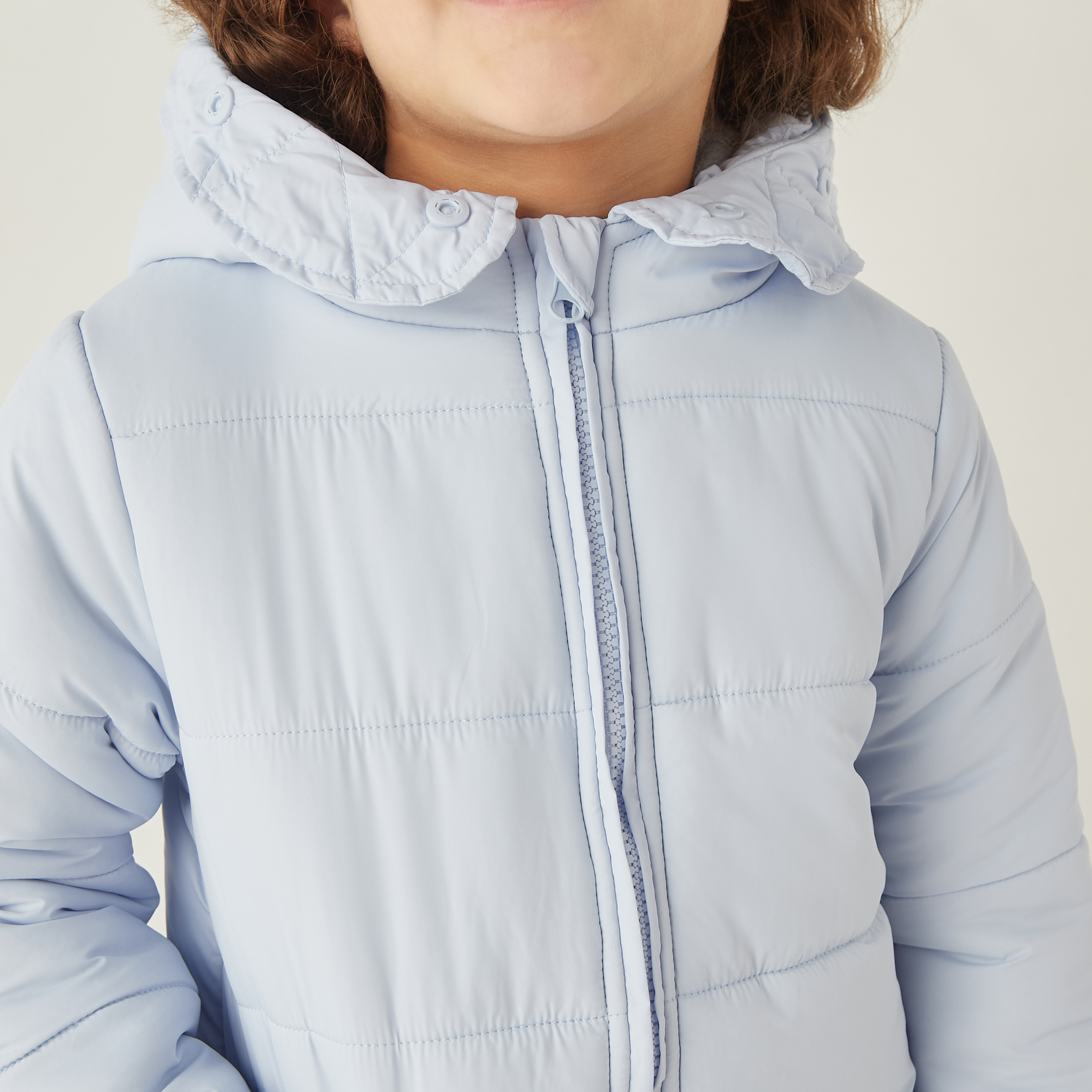 جاكيت مبطن بقبعة وأكمام طويلة وسحّاب إغلاق وزينة قلب من جونيورز-baby-girls-clothing-winterwear-jacketsandcoats-image-4