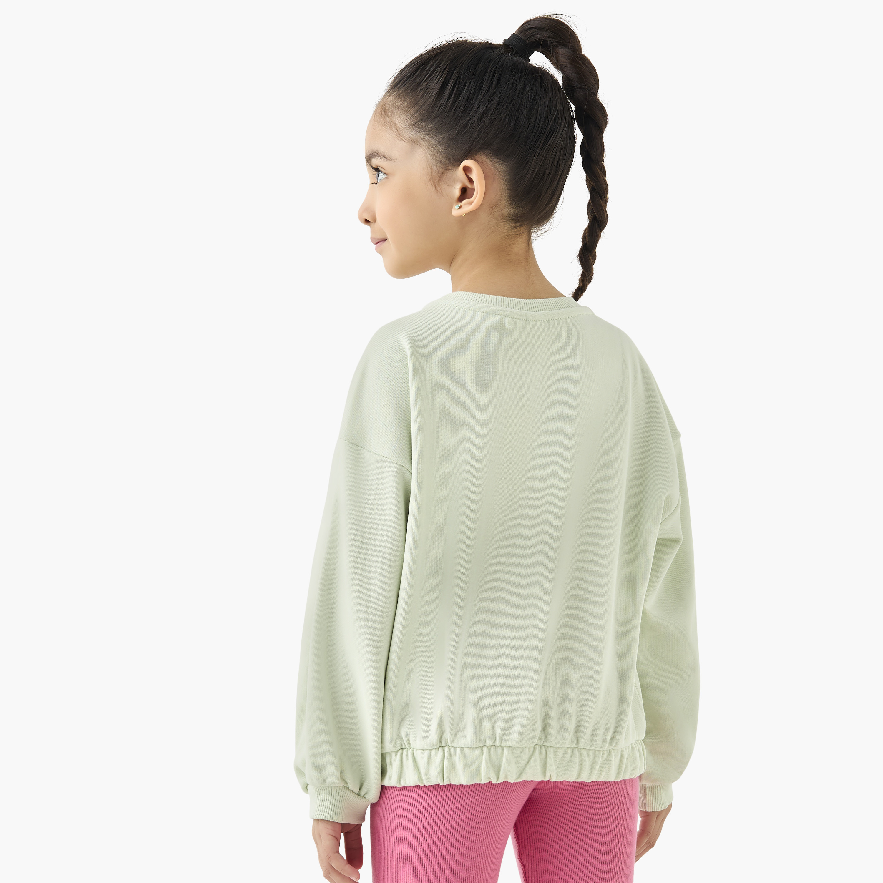 سويت شيرت بطبعات قطة وأكمام طويلة من جونيورز-girls-clothing-sweatshirts-image-3