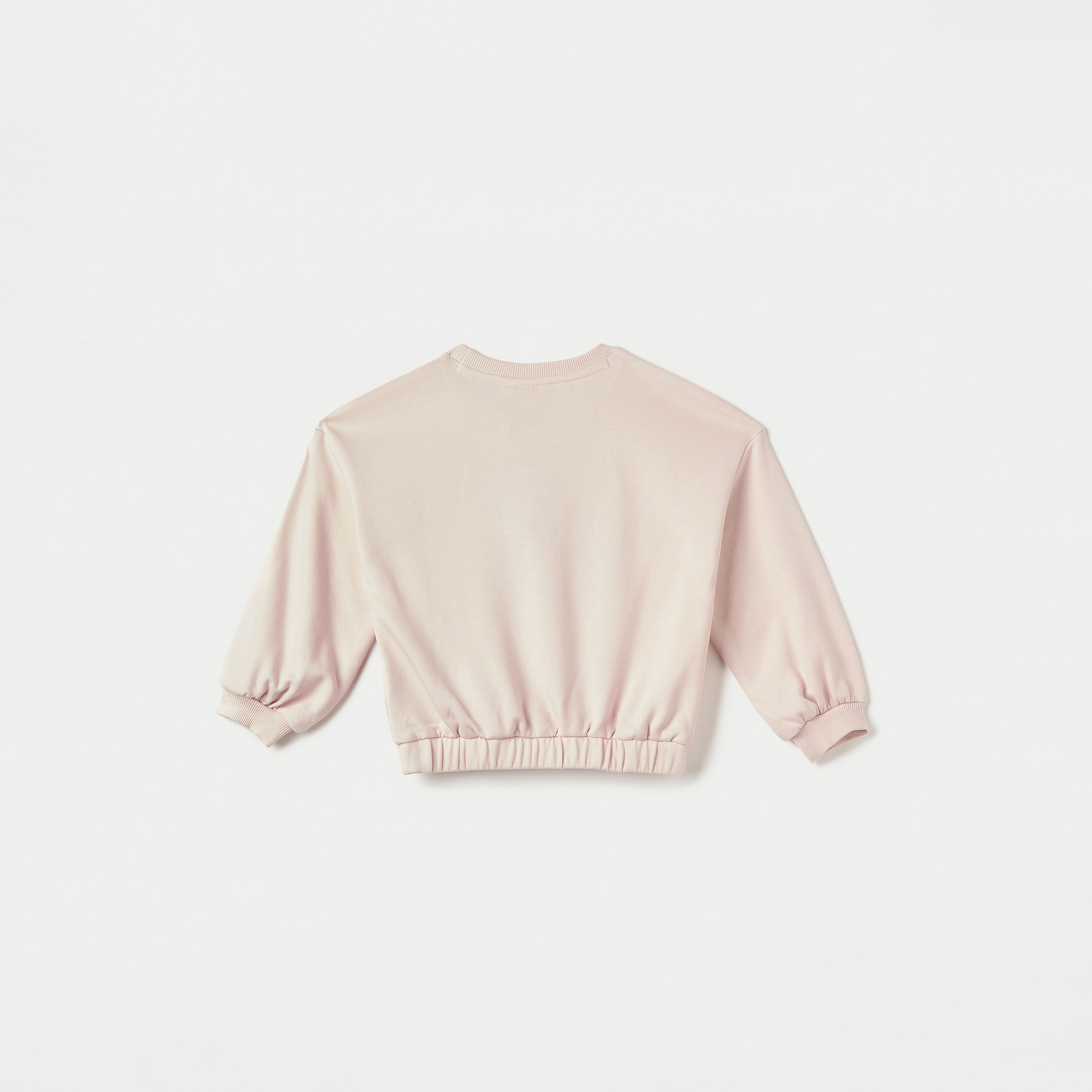 Juniors Heart Print Sweatshirt with Long Sleeves-girls-clothing-sweatshirts-image-2