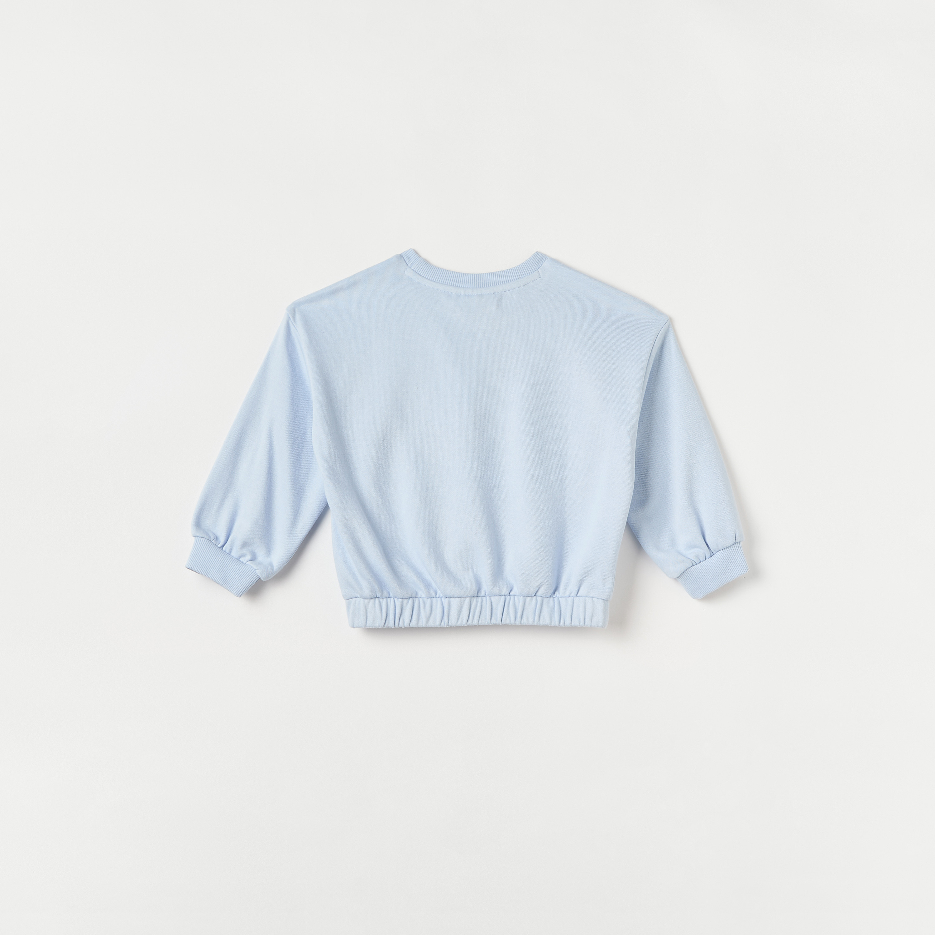 Juniors Heart Print Sweatshirt with Long Sleeves-baby-girls-clothing-sweatshirts-image-2