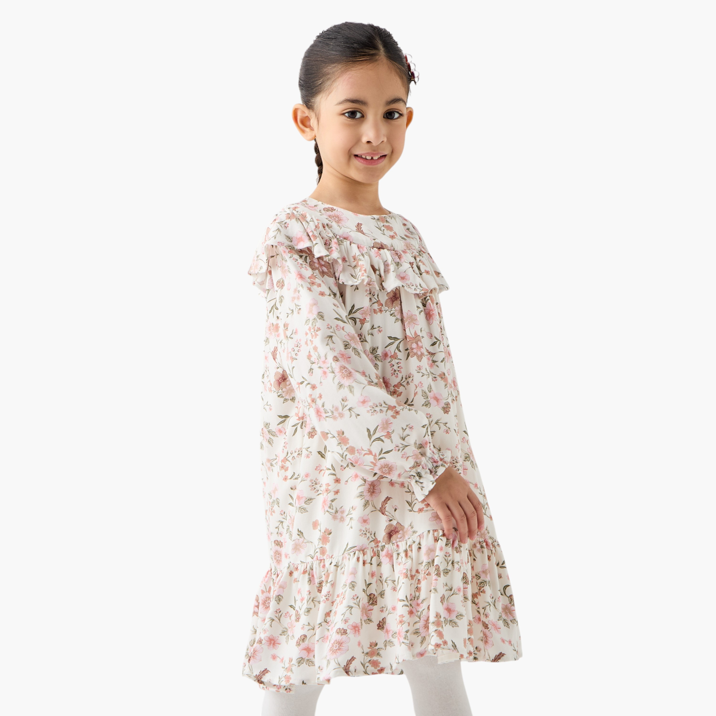 فستان بطبعات أزهار مع كارديجان وجورب من إليجو-girls-clothing-dressesandjumpsuits-image-2