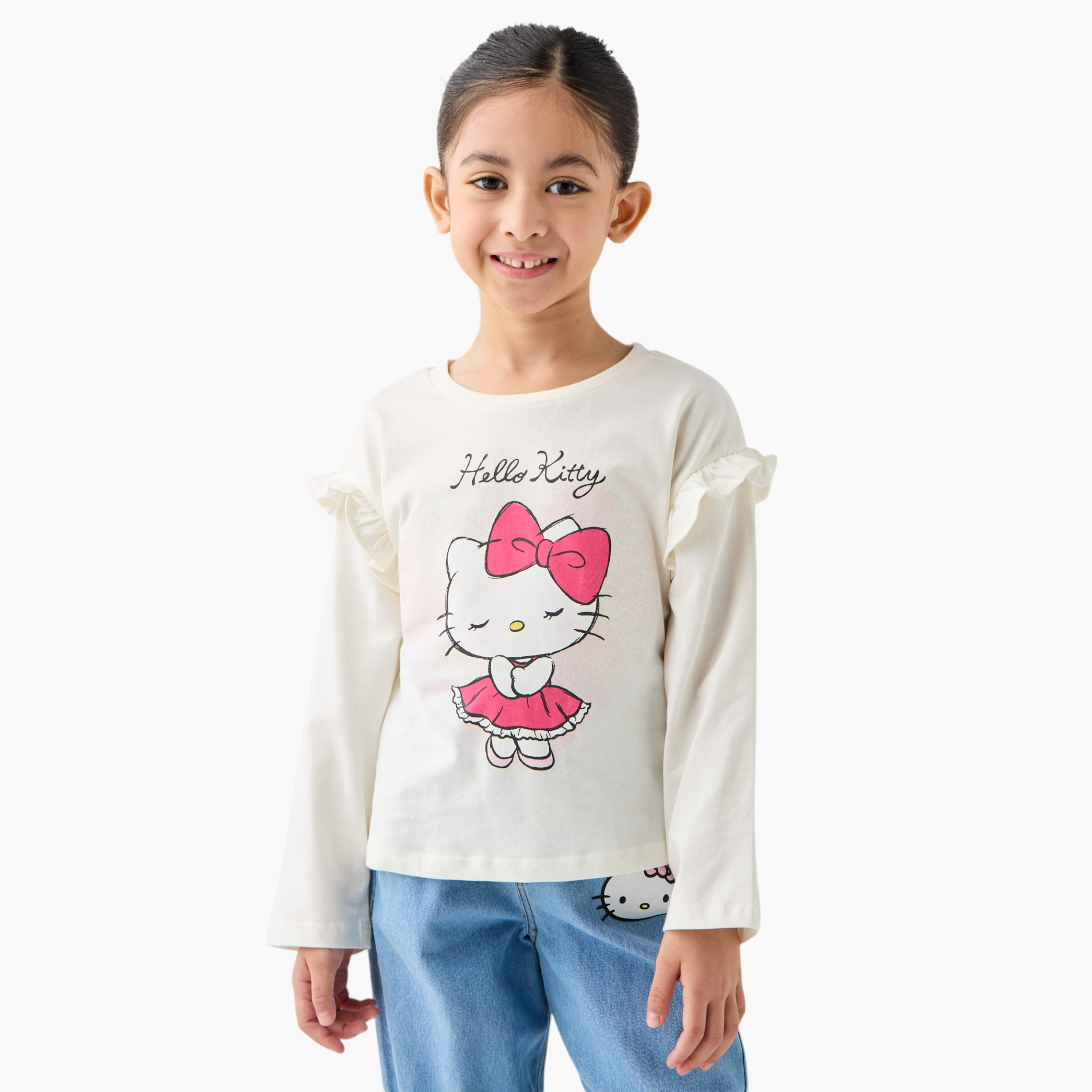 Buy Sanrio Hello Kitty Pint T-shirt with Long Sleeves and
