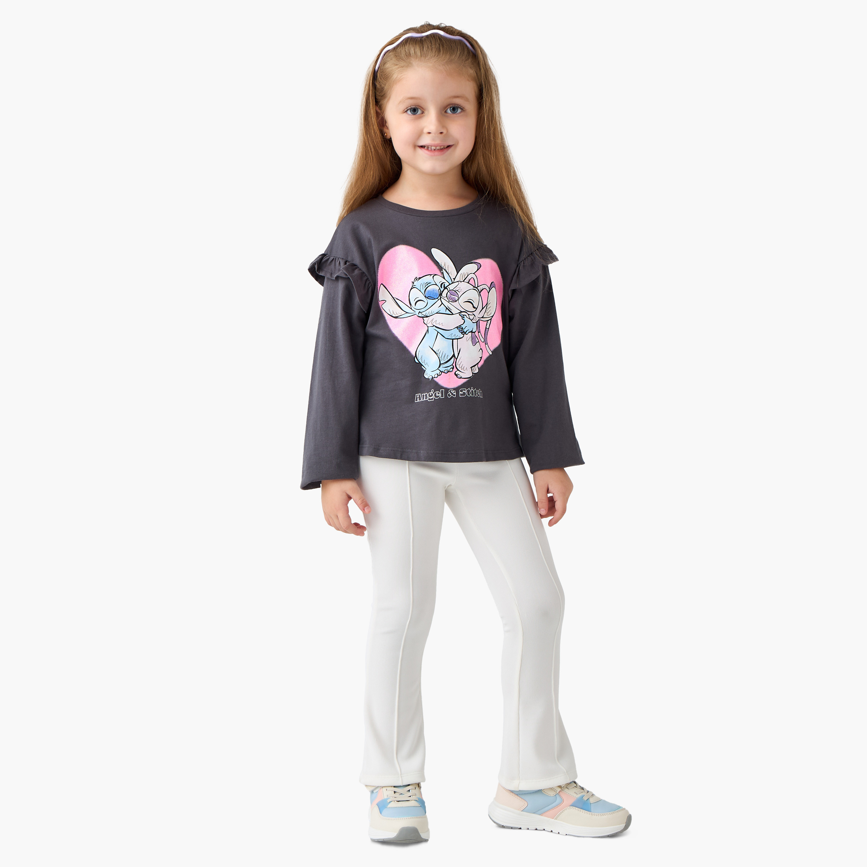 Disney Lilo and Stitch Print Long Sleeves T-shirt - Set of 2-girls-clothing-tshirts-image-2