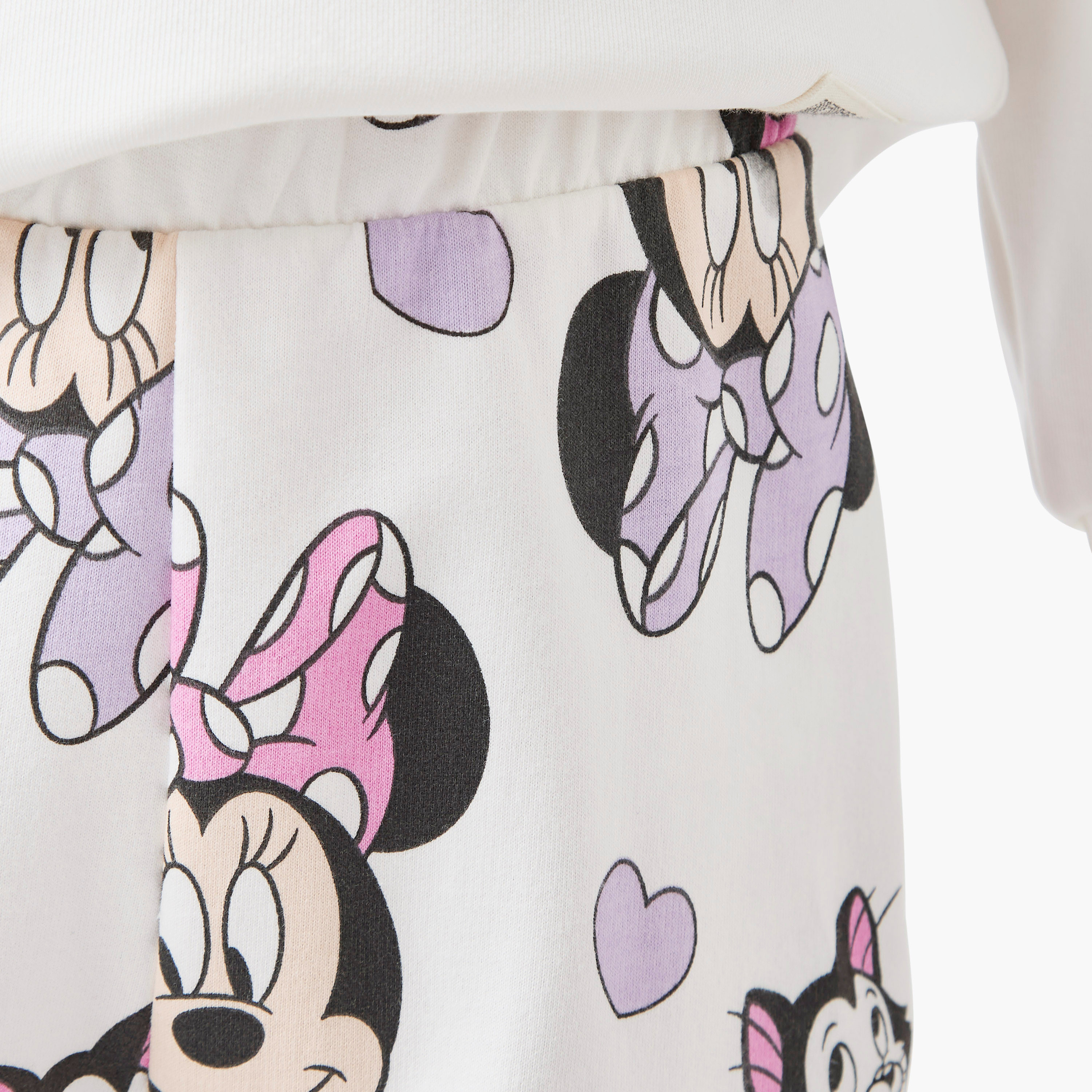 Disney All-Over Minnie Mouse and Figaro Print Joggers with Elasticated Waistband-girls-clothing-bottoms-joggersandtrackpants-image-4