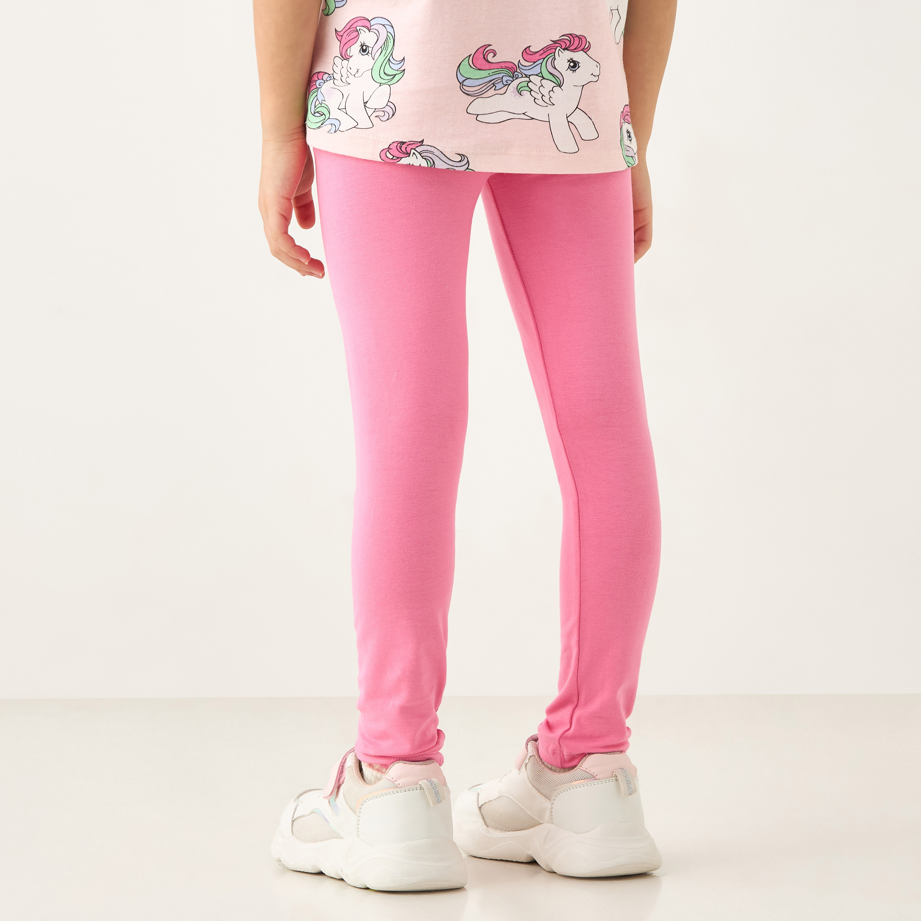 بنطلون ليقنز بطبعات ماي ليتيل بوني بخصر مطاطي من هاسبرو-baby-girls-clothing-bottoms-leggings-image-3