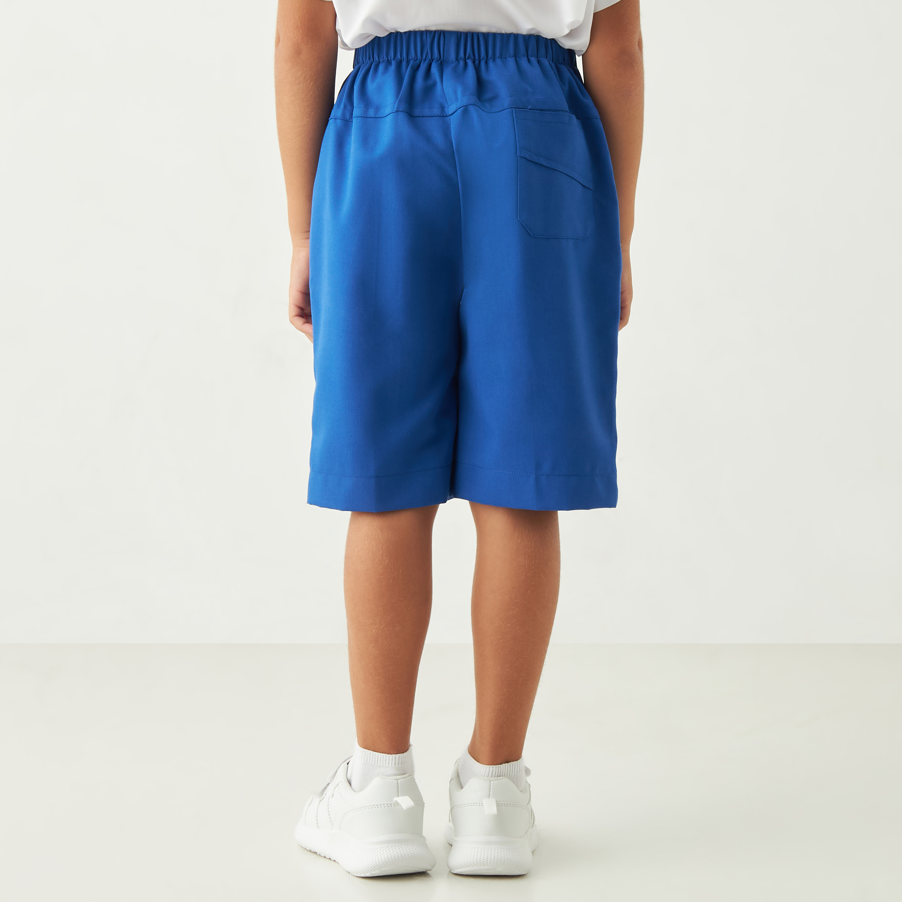 شورت سادة بخصر مطاطي من جونيورز-baby-boys-clothing-schoolwear-shorts-image-3