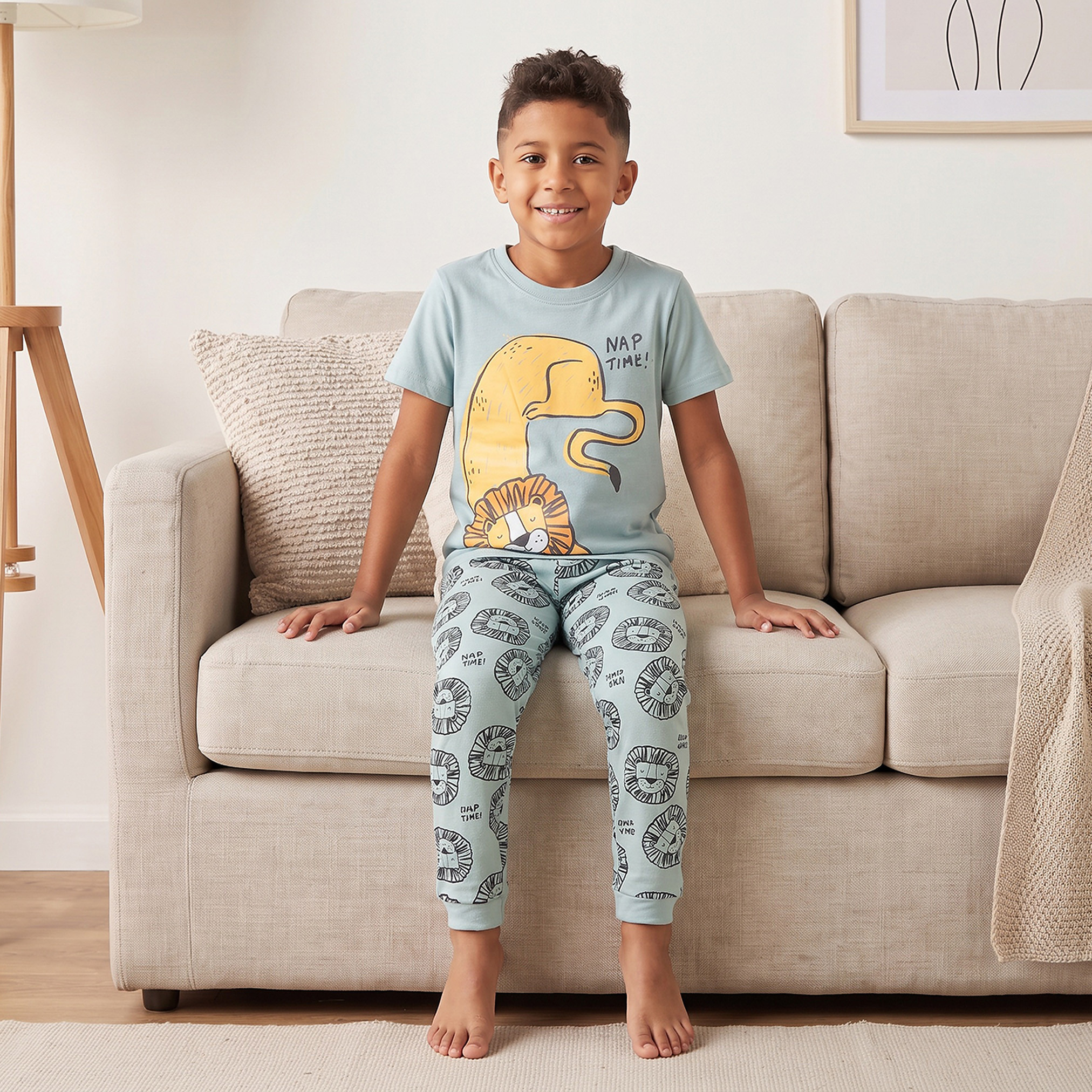 طقم بنطلون بيجاما وتيشيرت بأكمام طويلة وطبعات من جونيورز-boys-clothing-nightwear-image-8