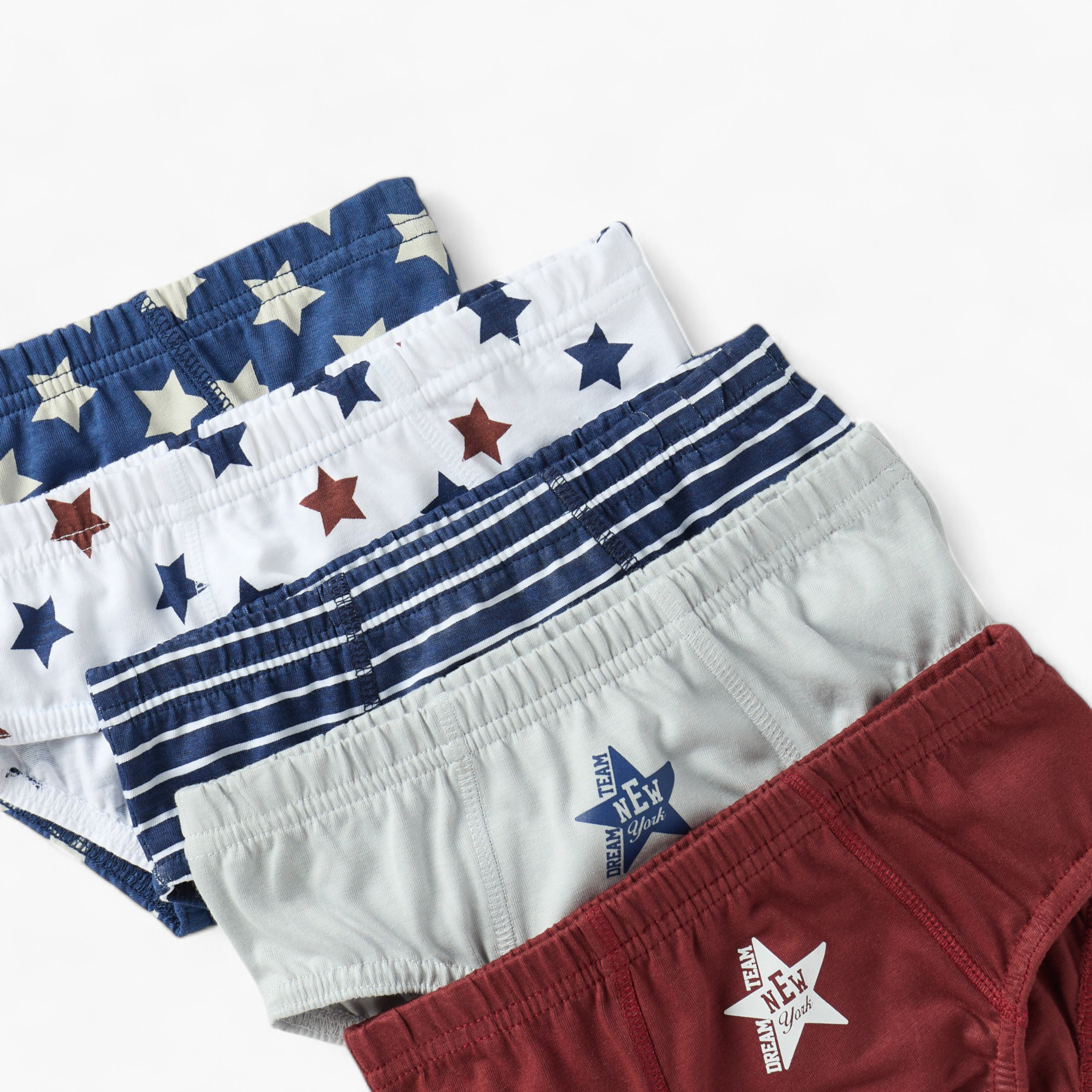 Juniors Printed Briefs - Set of 5-boys-clothing-innerwear-boxersandbriefs-image-3