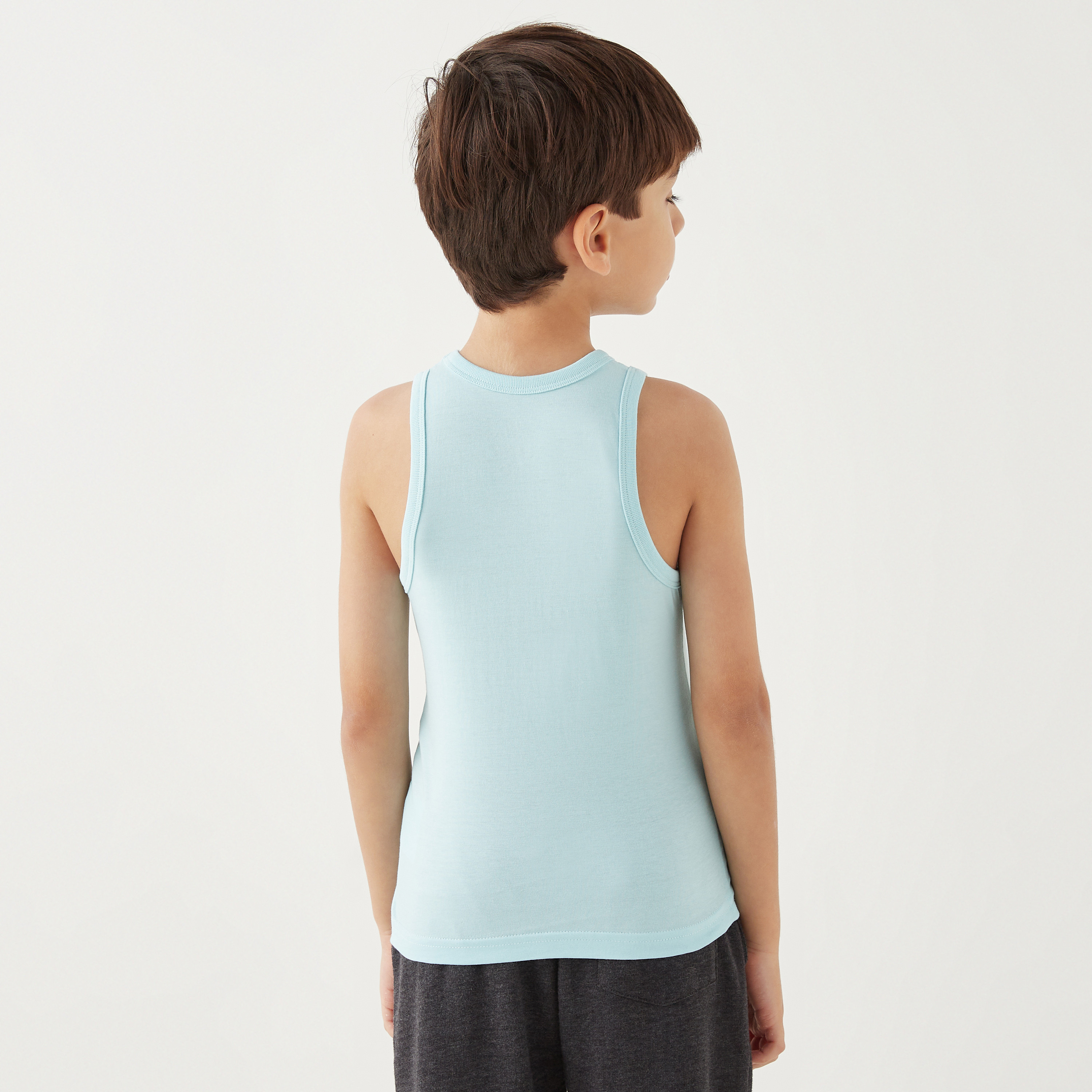 فيست دون أكمام بطبعات ديناصور من جونيورز- طقم من 3 قطع-baby-boys-clothing-innerwear-image-2