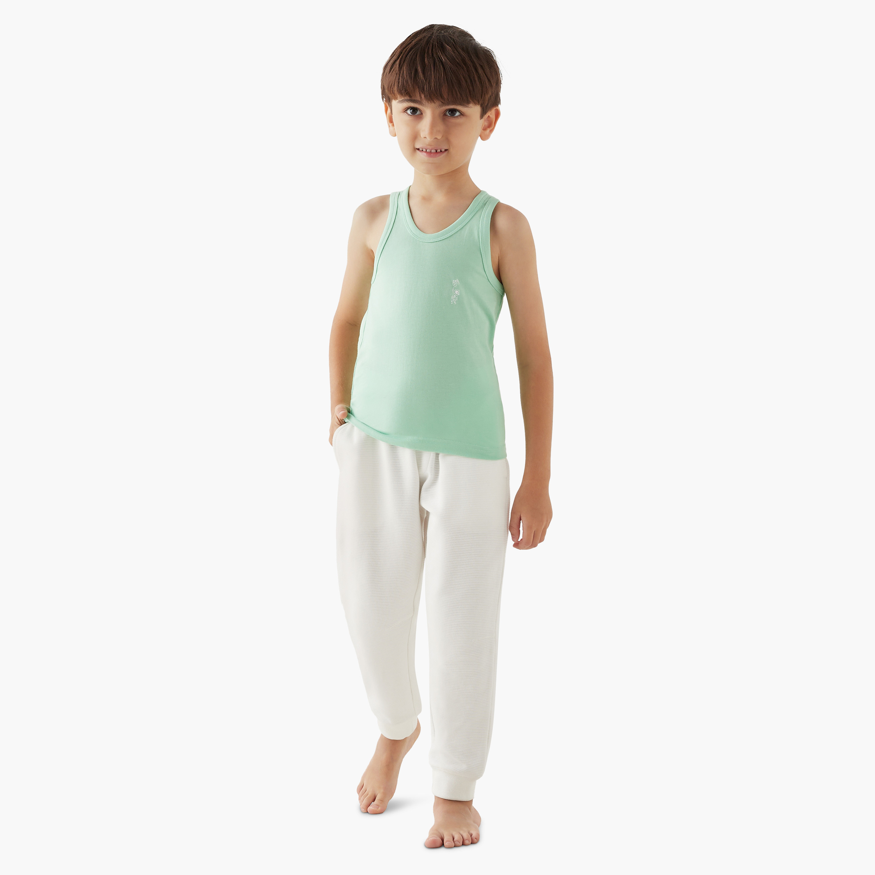 Juniors Printed Round Neck Vest - Set of 3-baby-boys-clothing-innerwear-image-3
